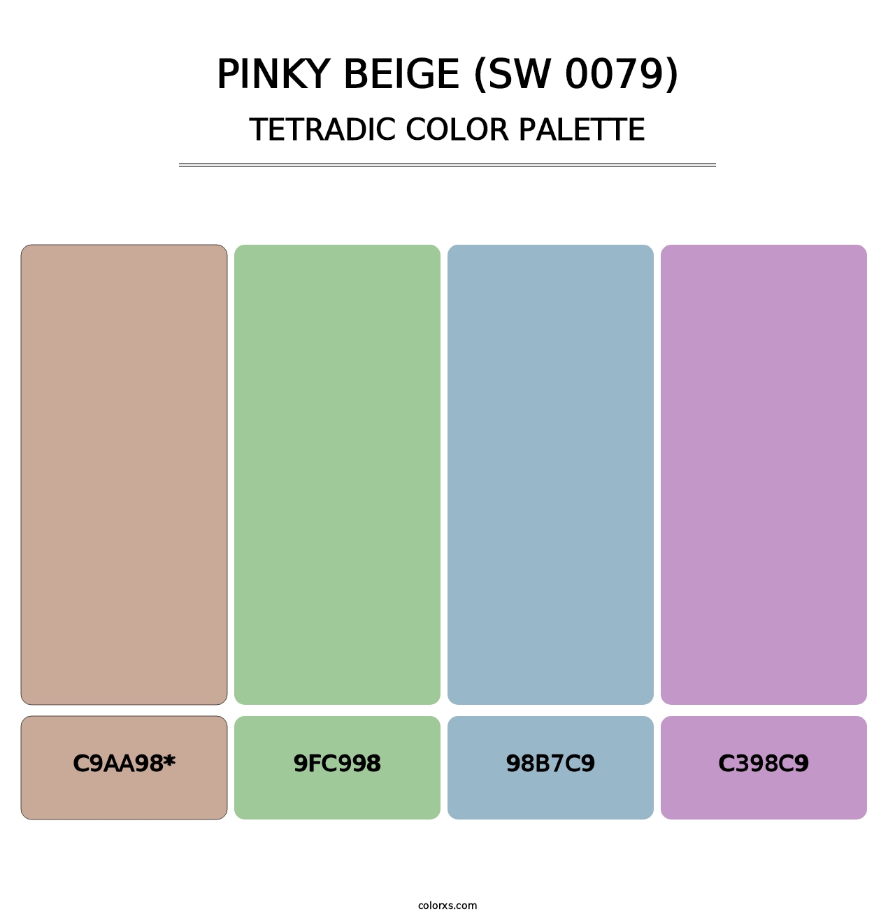 Pinky Beige (SW 0079) - Tetradic Color Palette