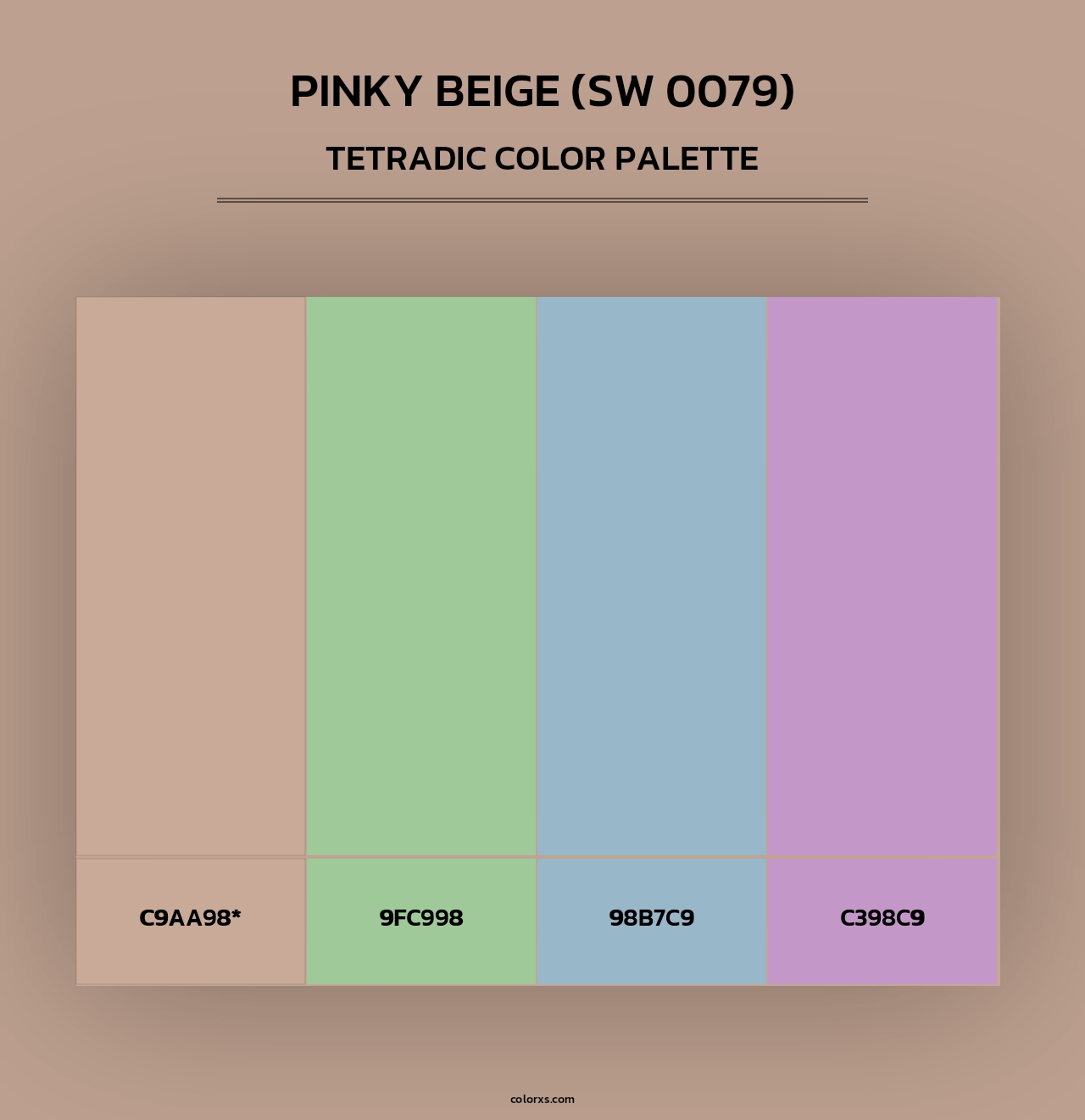Pinky Beige (SW 0079) - Tetradic Color Palette
