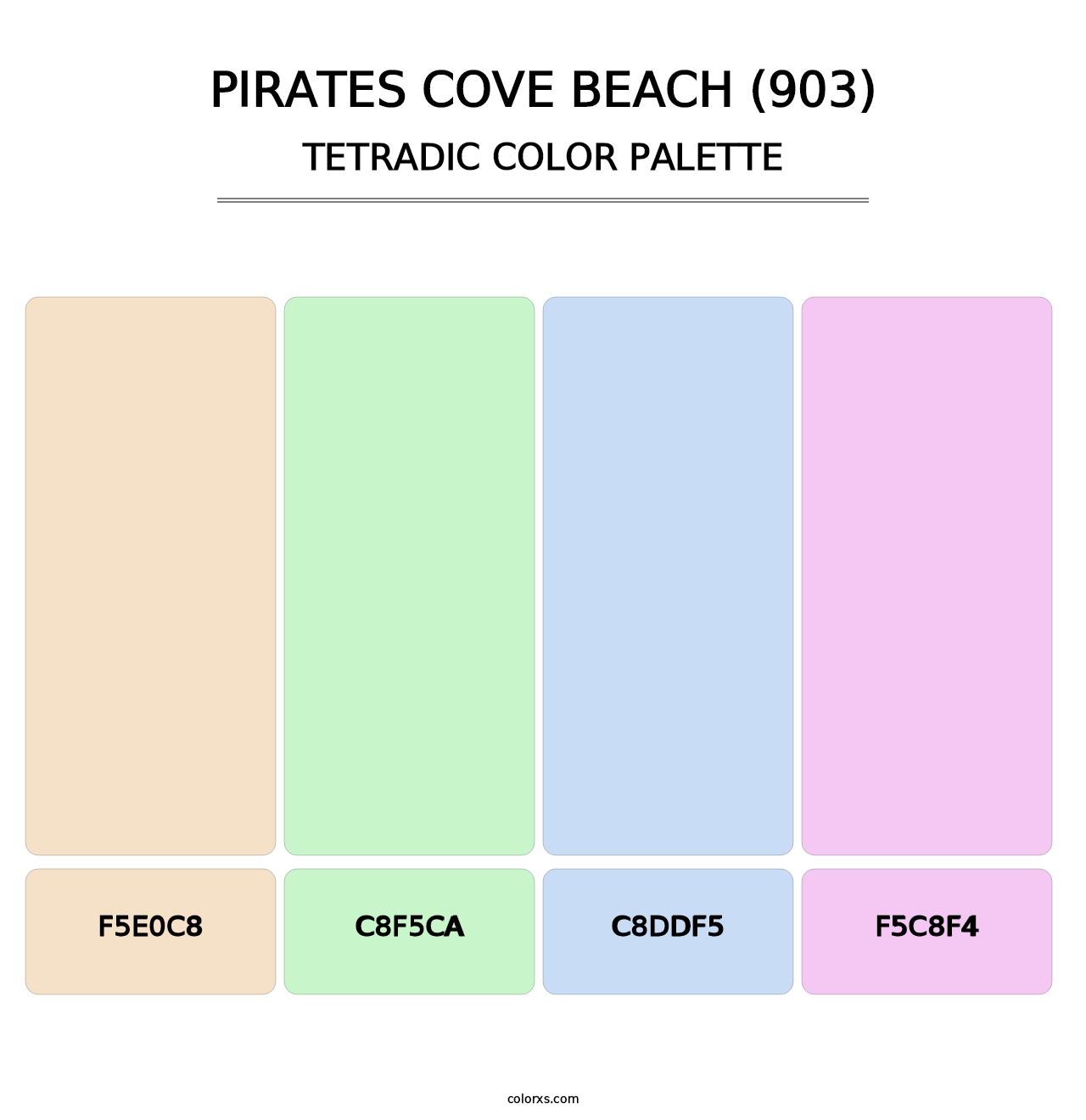 Pirates Cove Beach (903) - Tetradic Color Palette