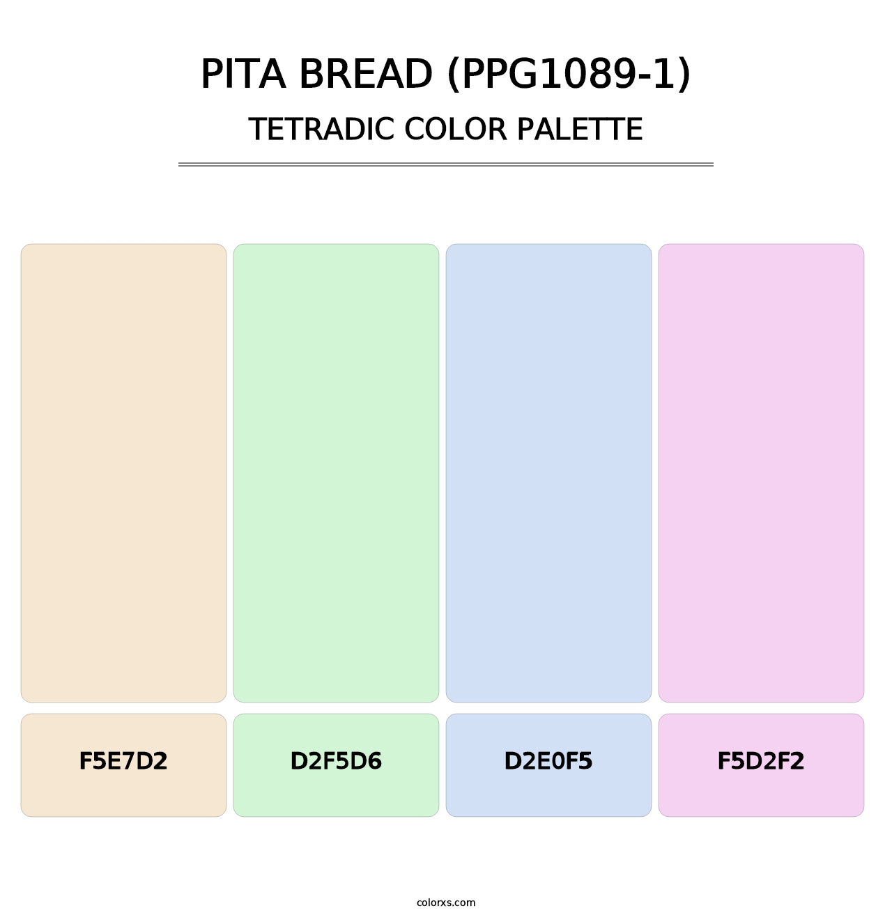 Pita Bread (PPG1089-1) - Tetradic Color Palette