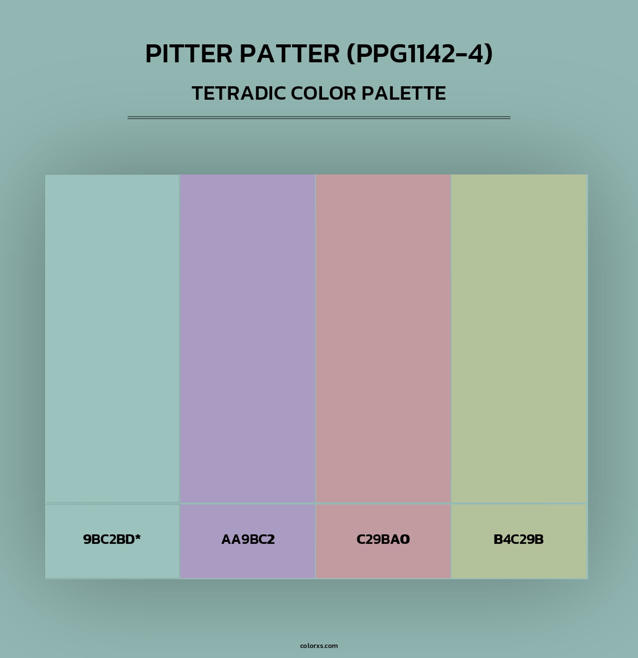 Pitter Patter (PPG1142-4) - Tetradic Color Palette