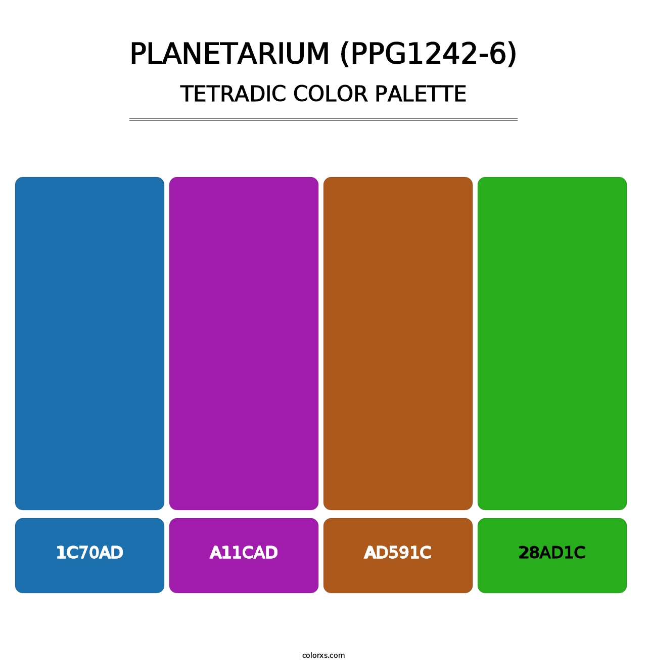 Planetarium (PPG1242-6) - Tetradic Color Palette