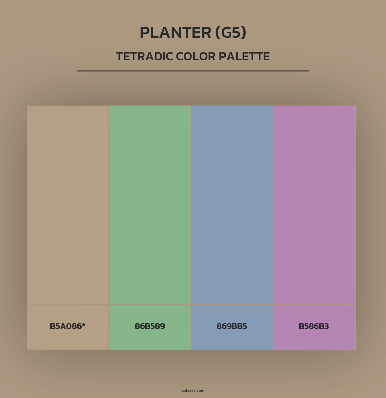Planter (G5) - Tetradic Color Palette