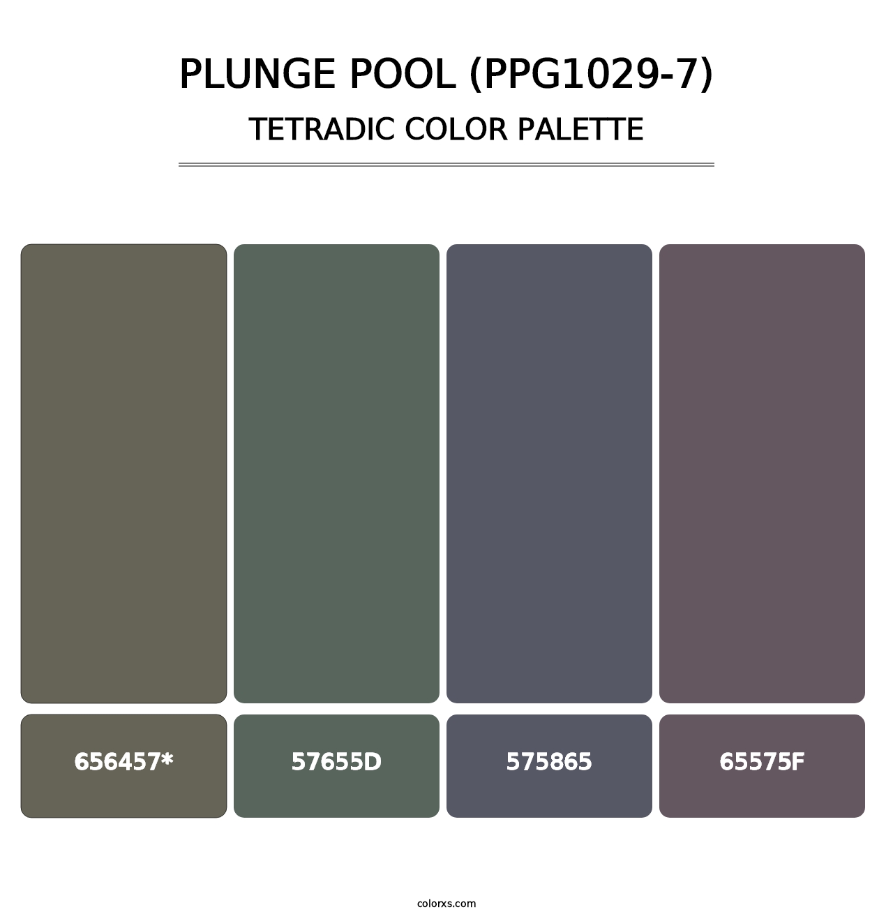 Plunge Pool (PPG1029-7) - Tetradic Color Palette
