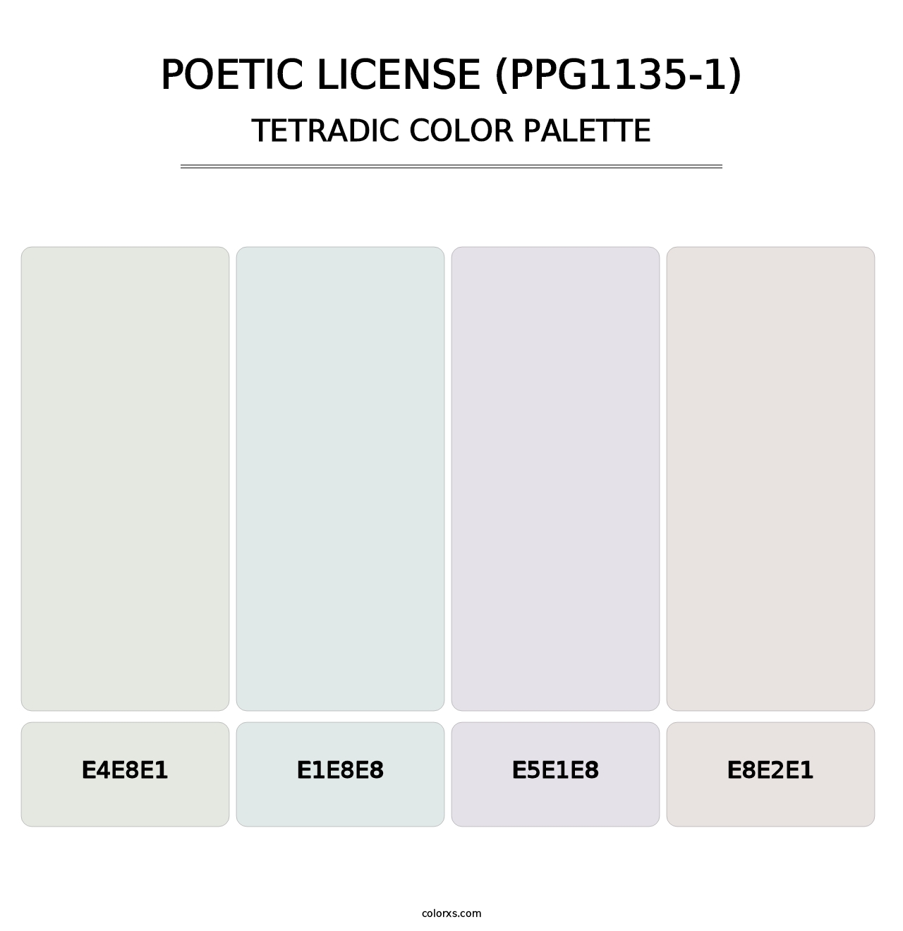 Poetic License (PPG1135-1) - Tetradic Color Palette