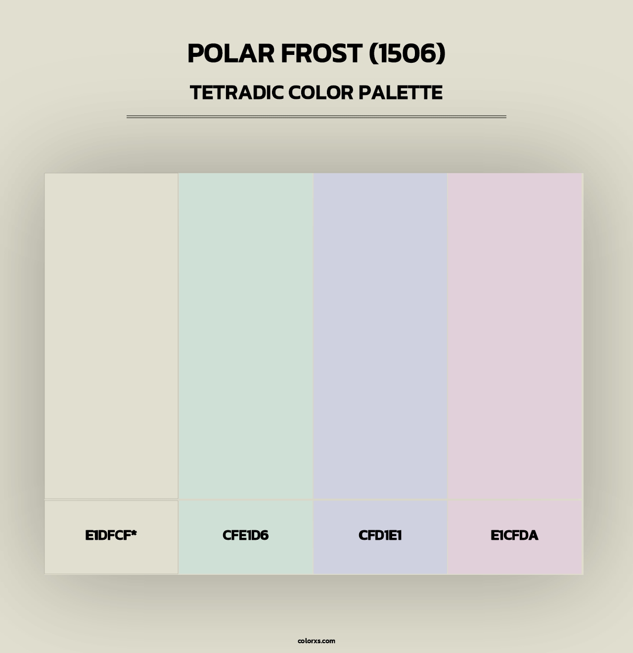 Polar Frost (1506) - Tetradic Color Palette