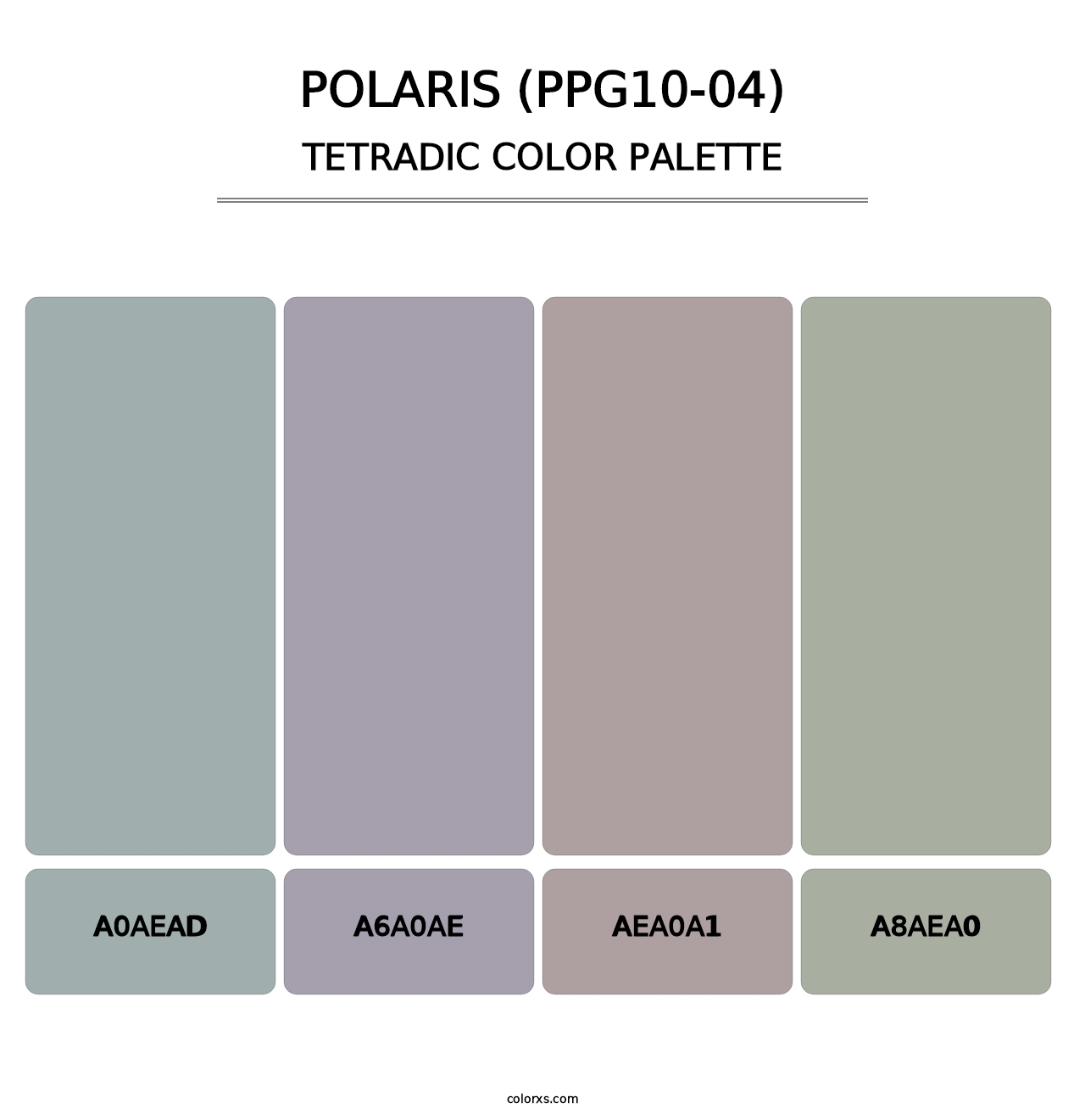 Polaris (PPG10-04) - Tetradic Color Palette