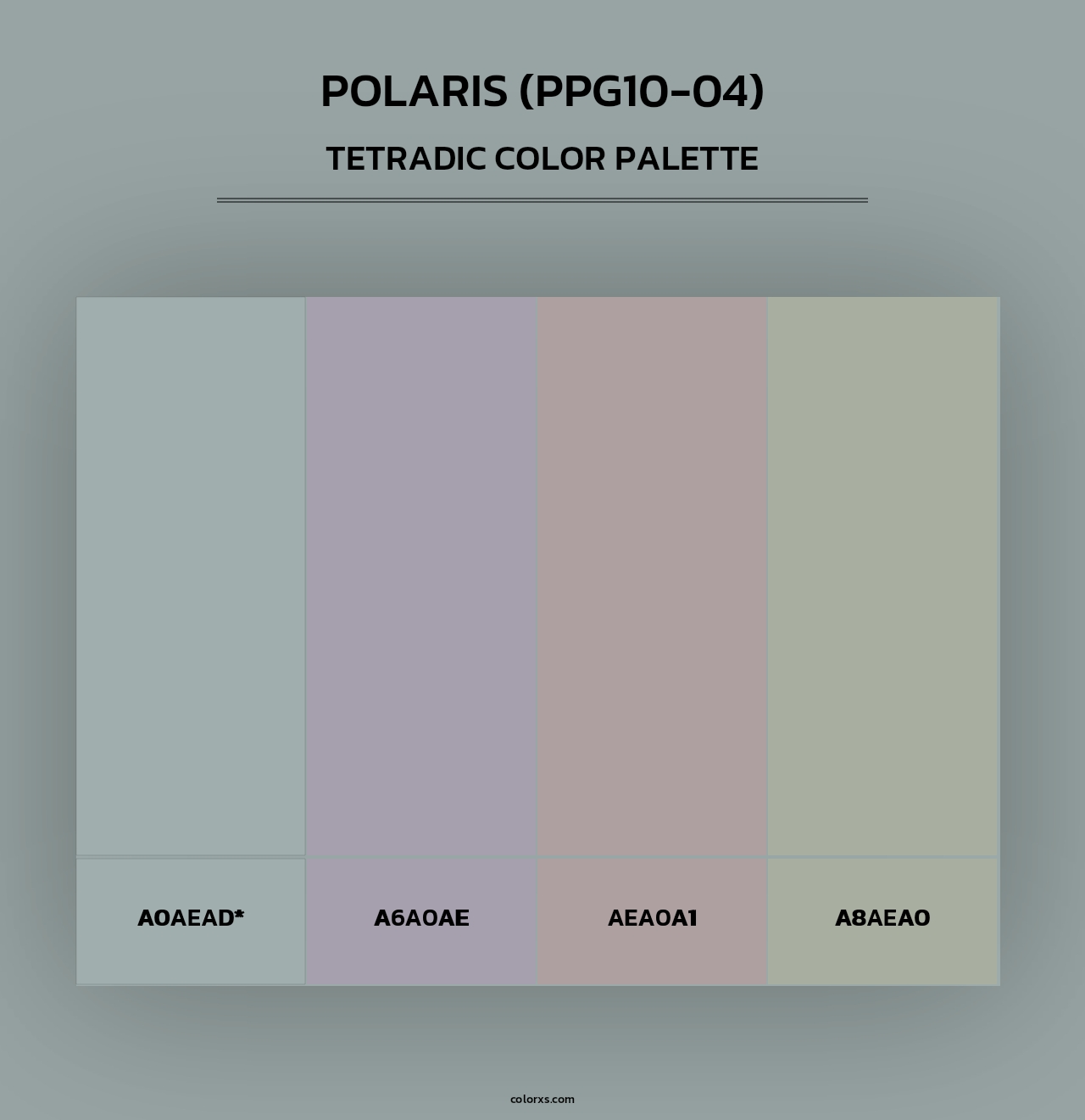 Polaris (PPG10-04) - Tetradic Color Palette