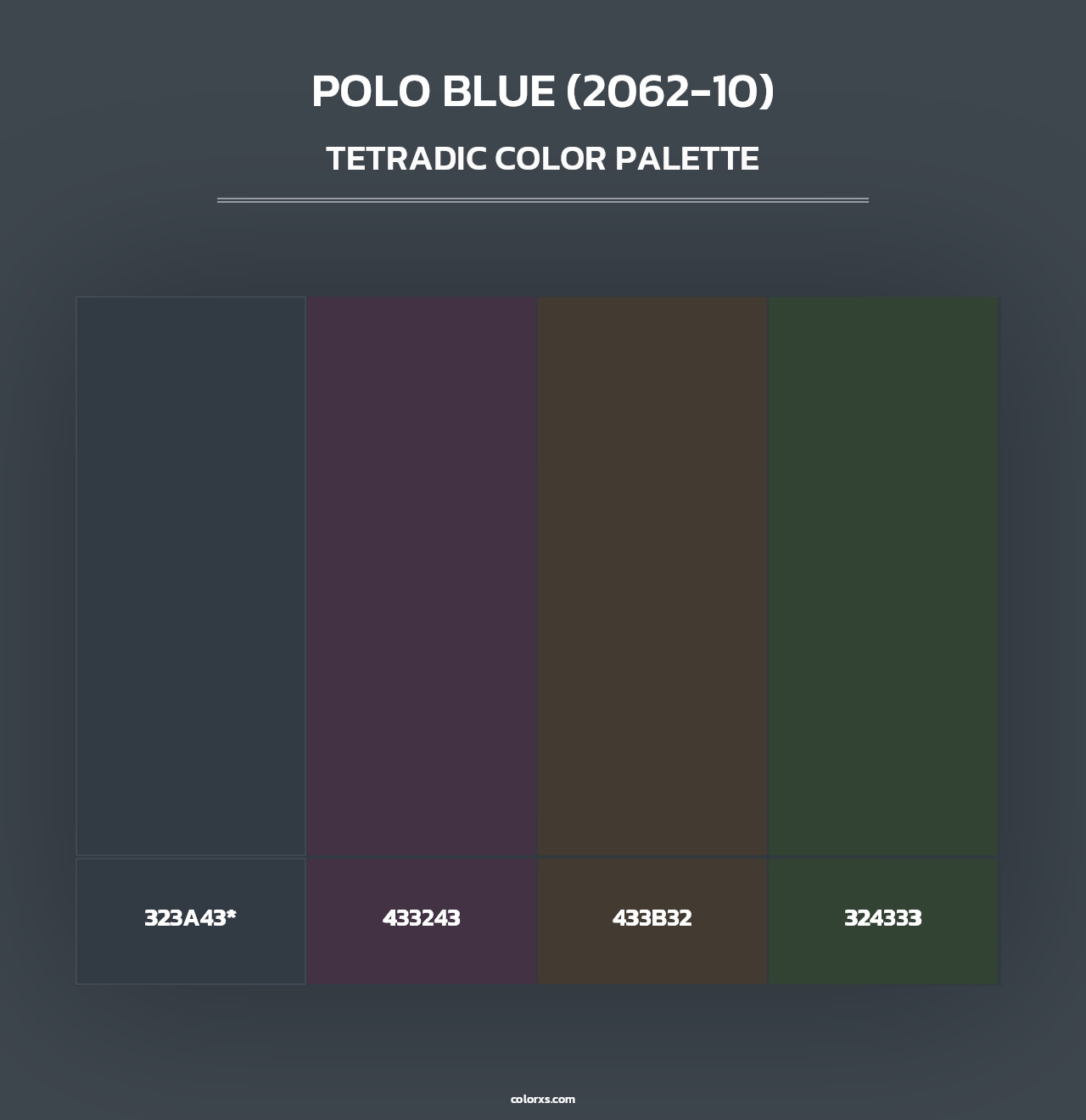 Polo Blue (2062-10) - Tetradic Color Palette