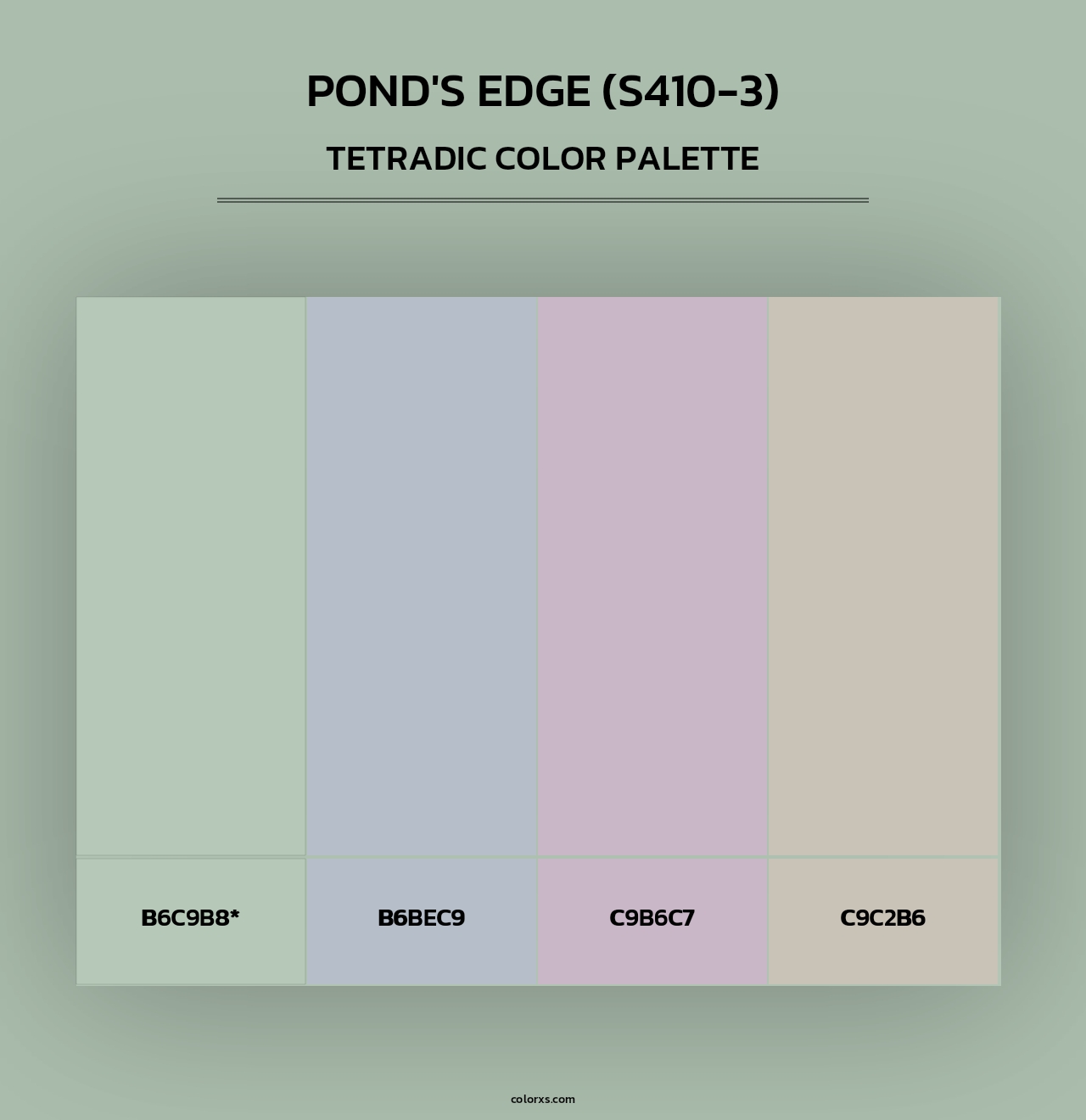 Pond'S Edge (S410-3) - Tetradic Color Palette