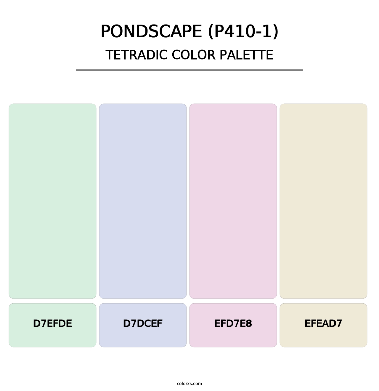 Pondscape (P410-1) - Tetradic Color Palette