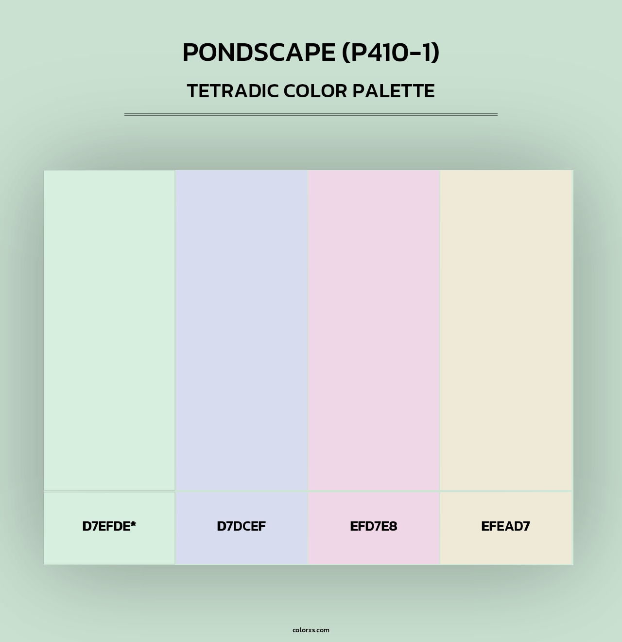 Pondscape (P410-1) - Tetradic Color Palette