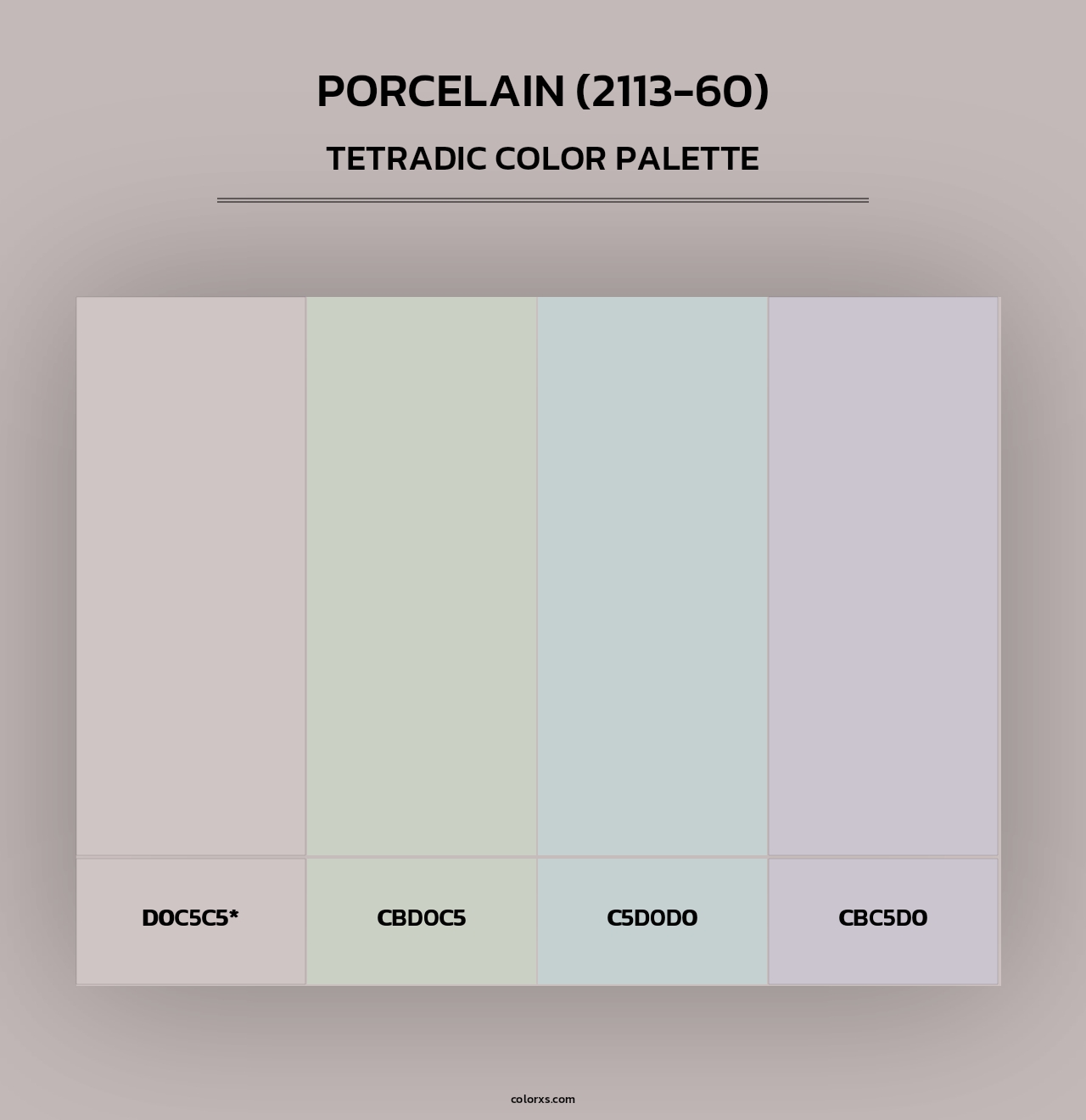 Porcelain (2113-60) - Tetradic Color Palette