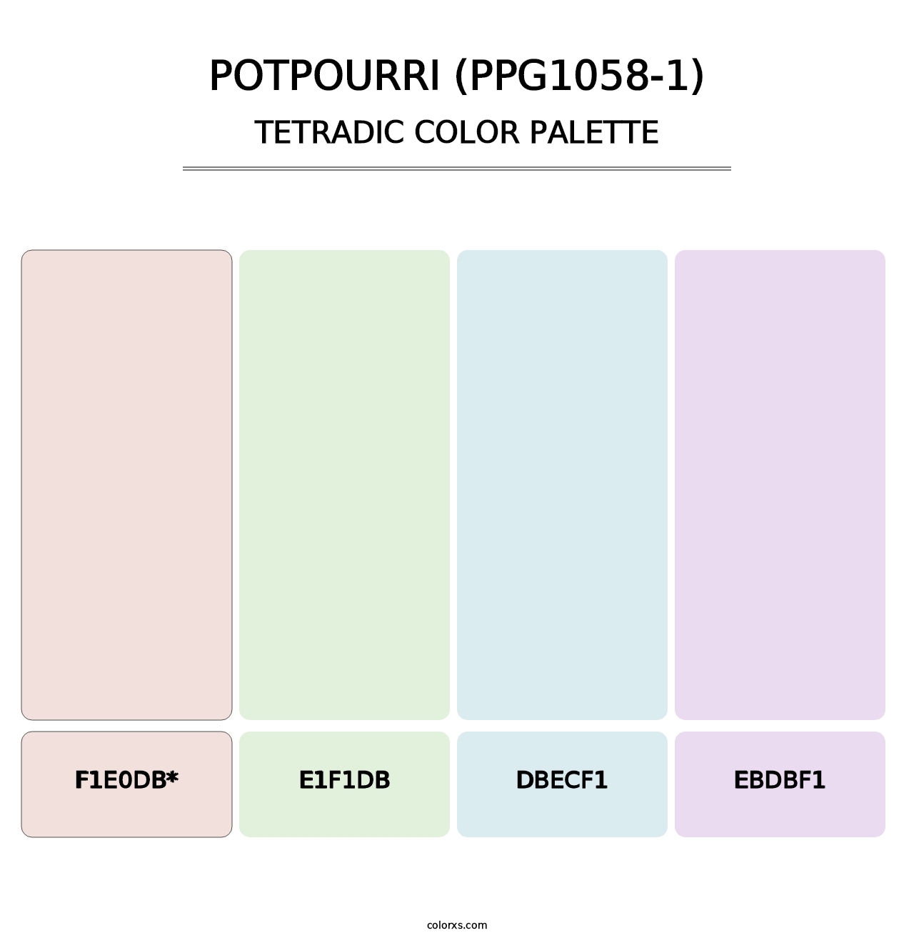 Potpourri (PPG1058-1) - Tetradic Color Palette