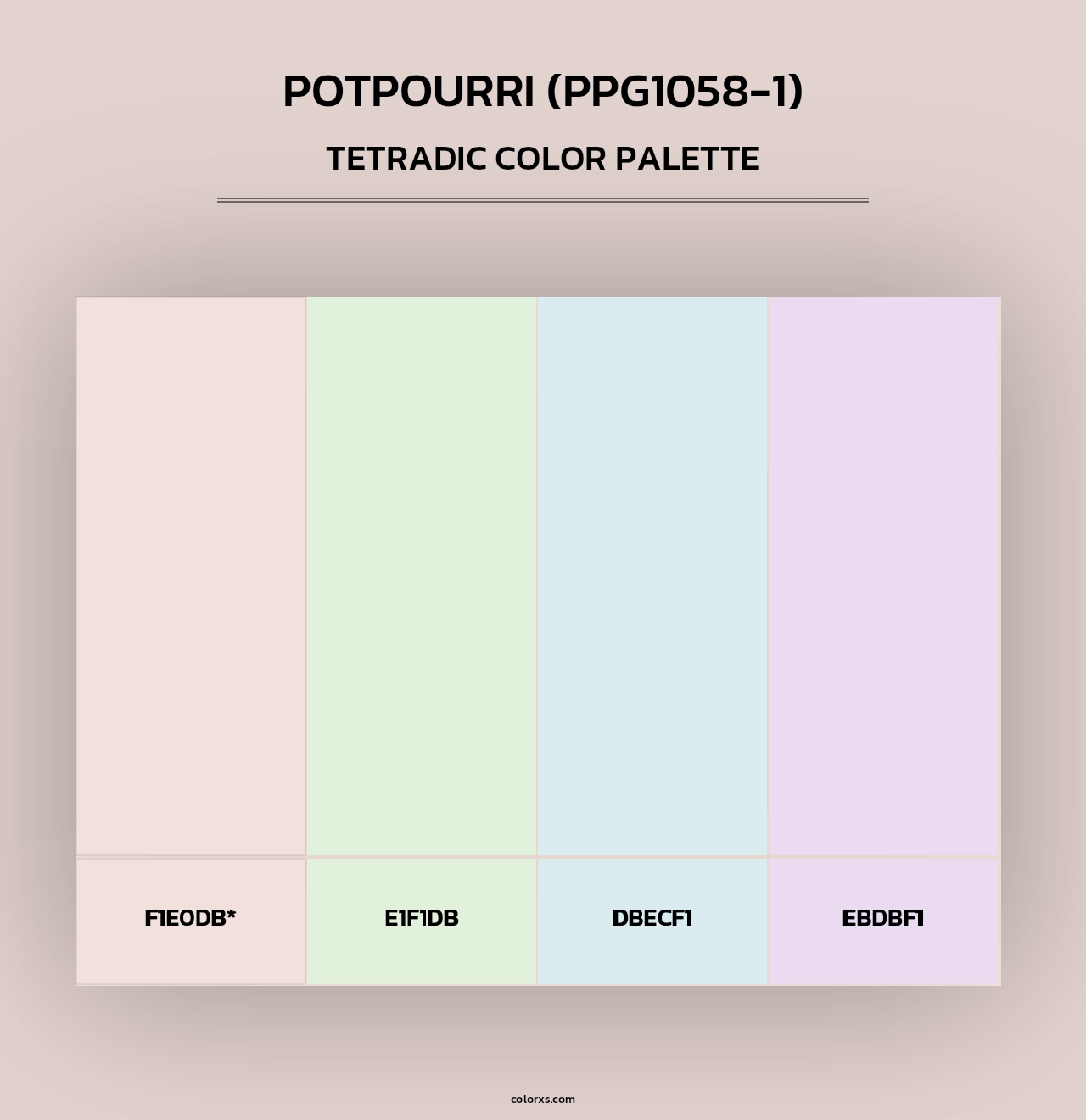 Potpourri (PPG1058-1) - Tetradic Color Palette