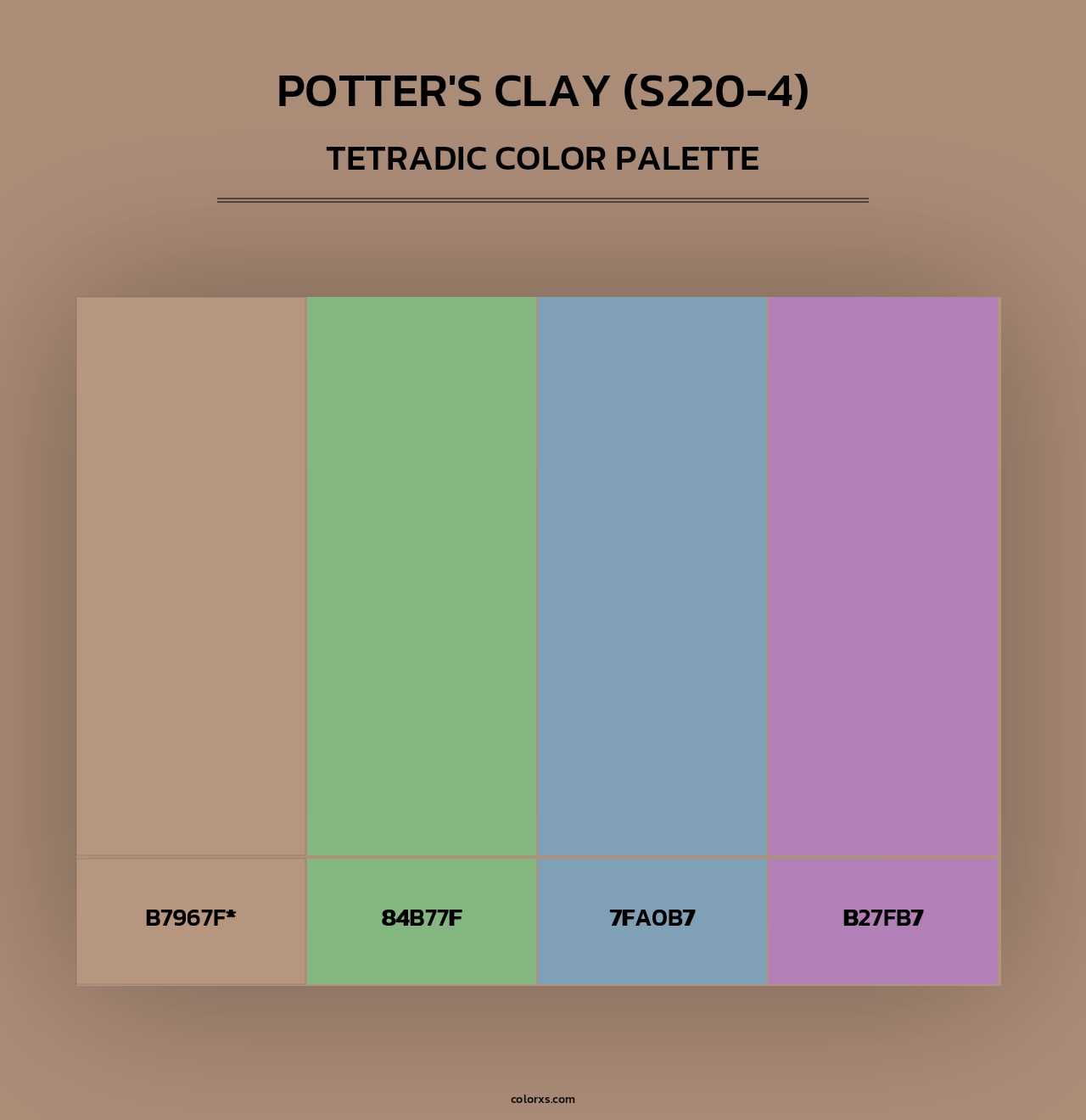 Potter'S Clay (S220-4) - Tetradic Color Palette