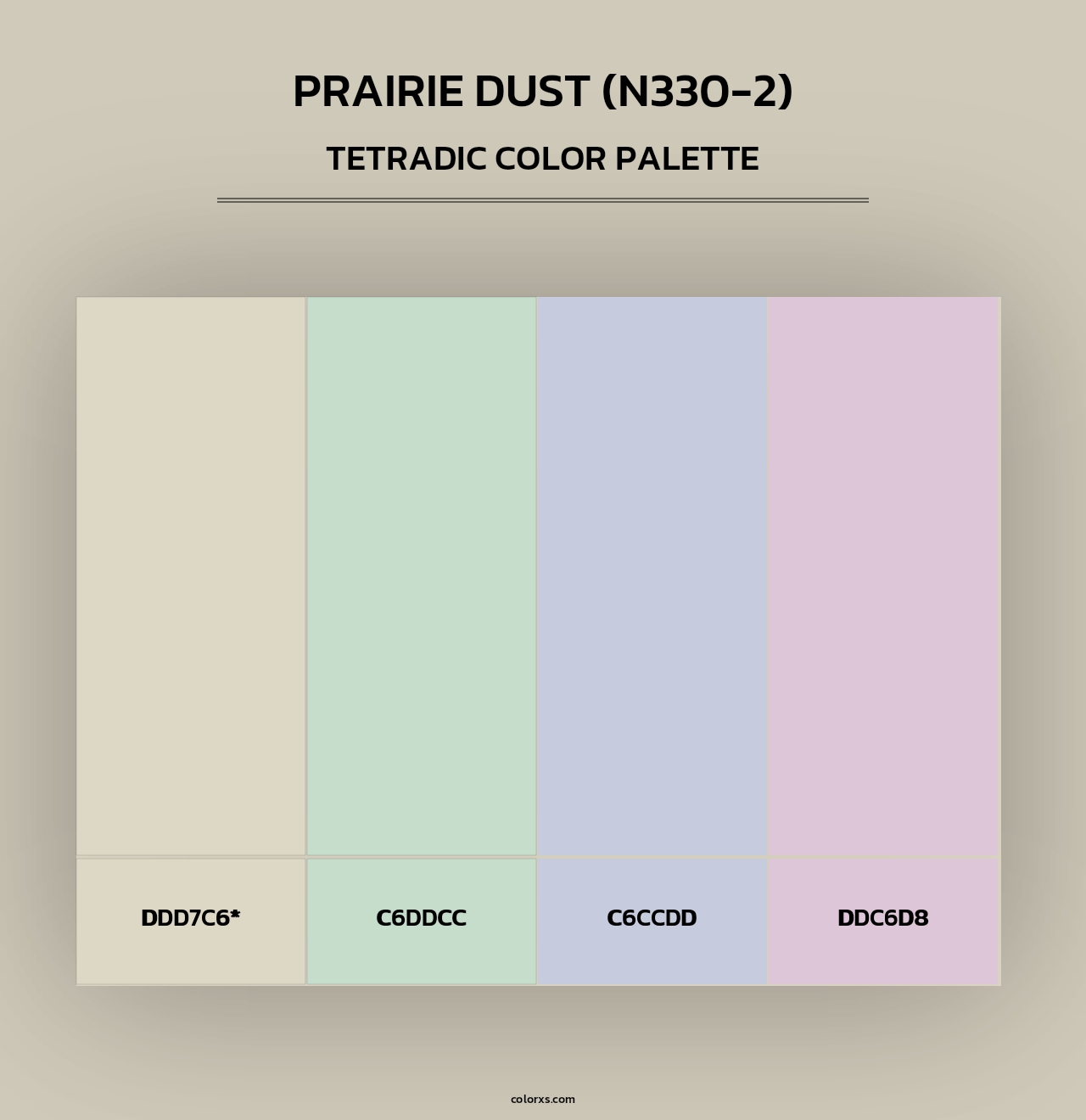 Prairie Dust (N330-2) - Tetradic Color Palette