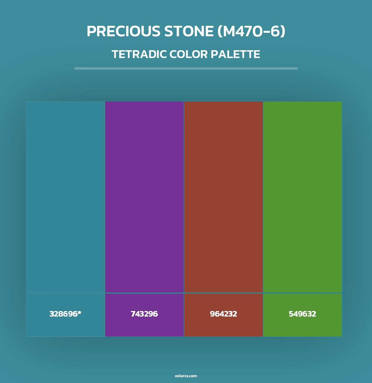 Precious Stone (M470-6) - Tetradic Color Palette
