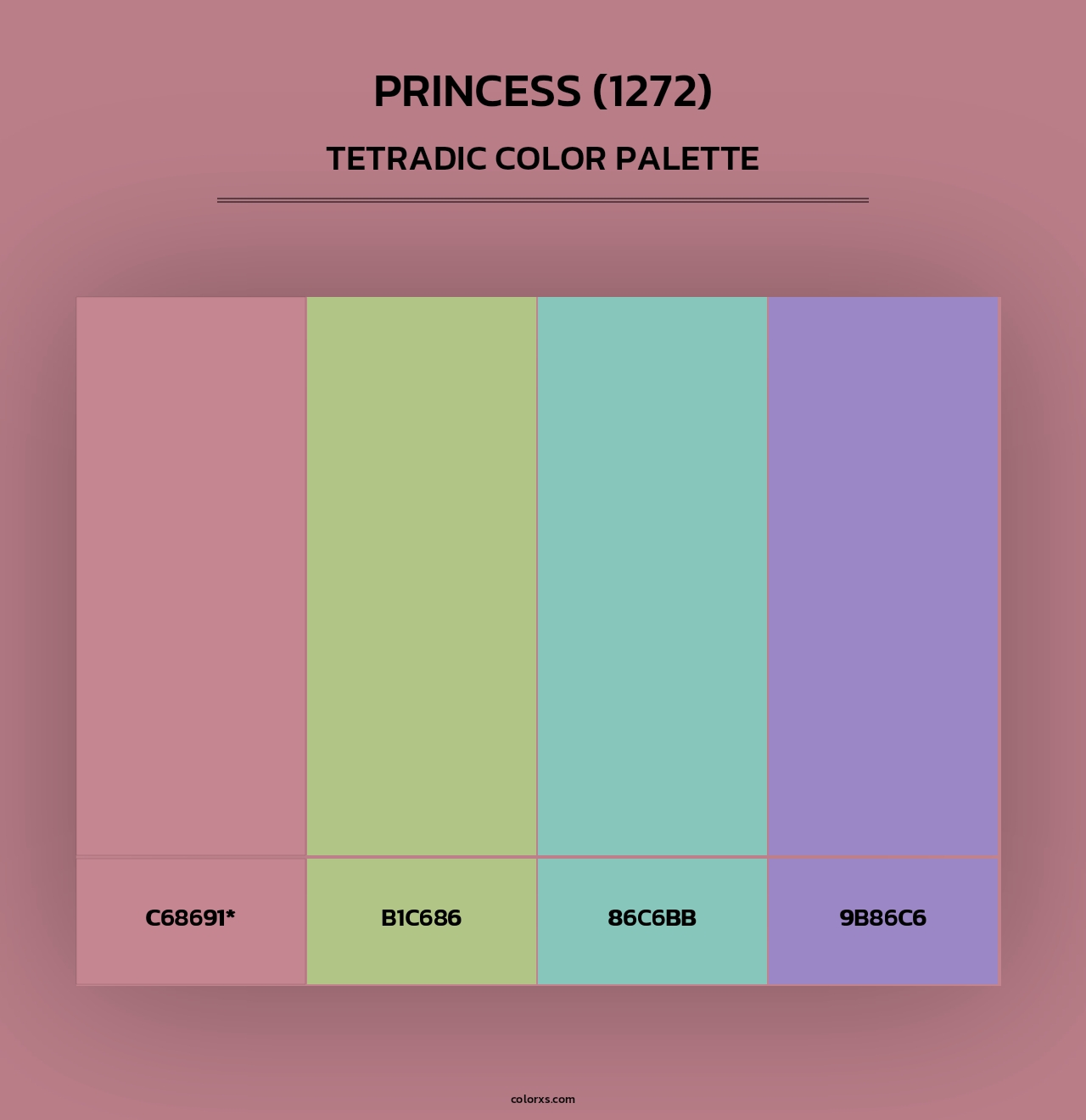 Princess (1272) - Tetradic Color Palette
