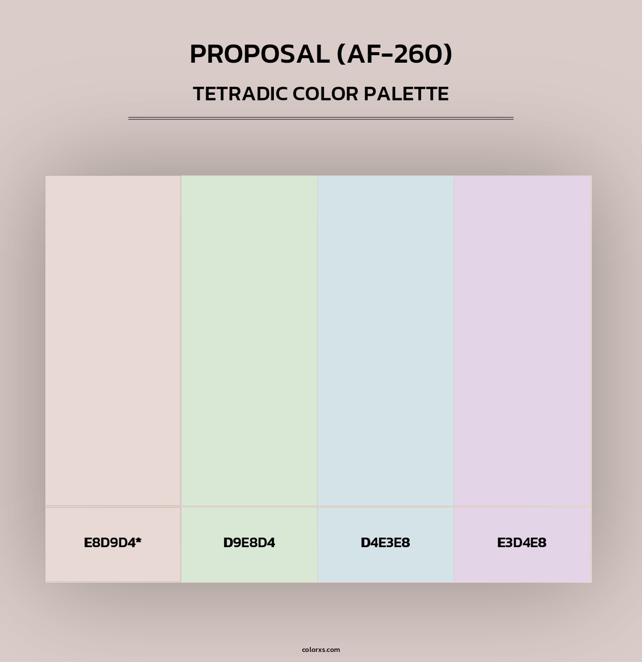 Proposal (AF-260) - Tetradic Color Palette