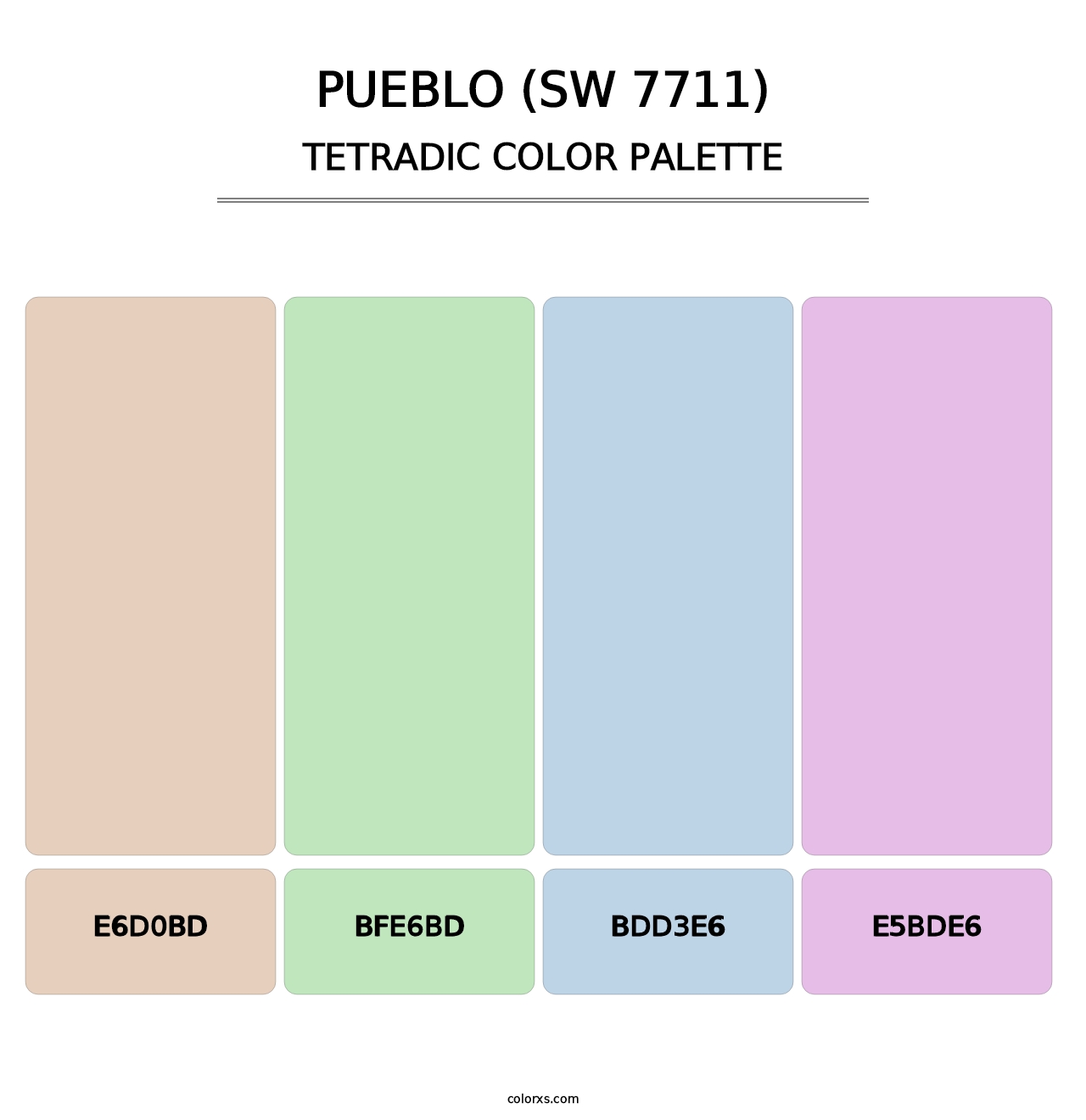 Pueblo (SW 7711) - Tetradic Color Palette