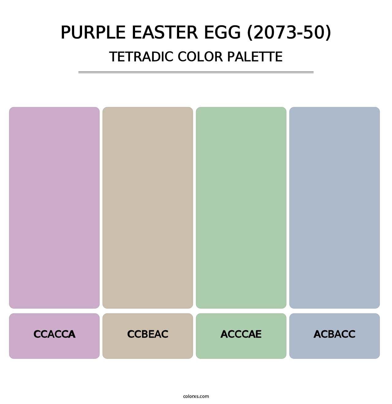 Purple Easter Egg (2073-50) - Tetradic Color Palette