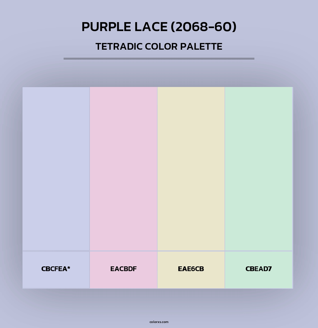 Purple Lace (2068-60) - Tetradic Color Palette