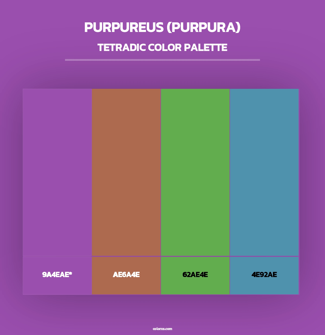 Purpureus (Purpura) - Tetradic Color Palette