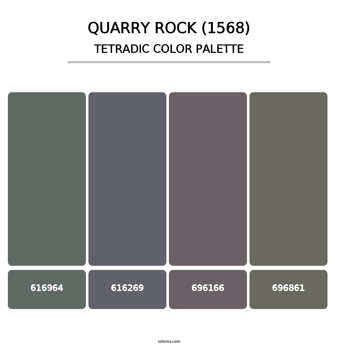 Quarry Rock (1568) - Tetradic Color Palette