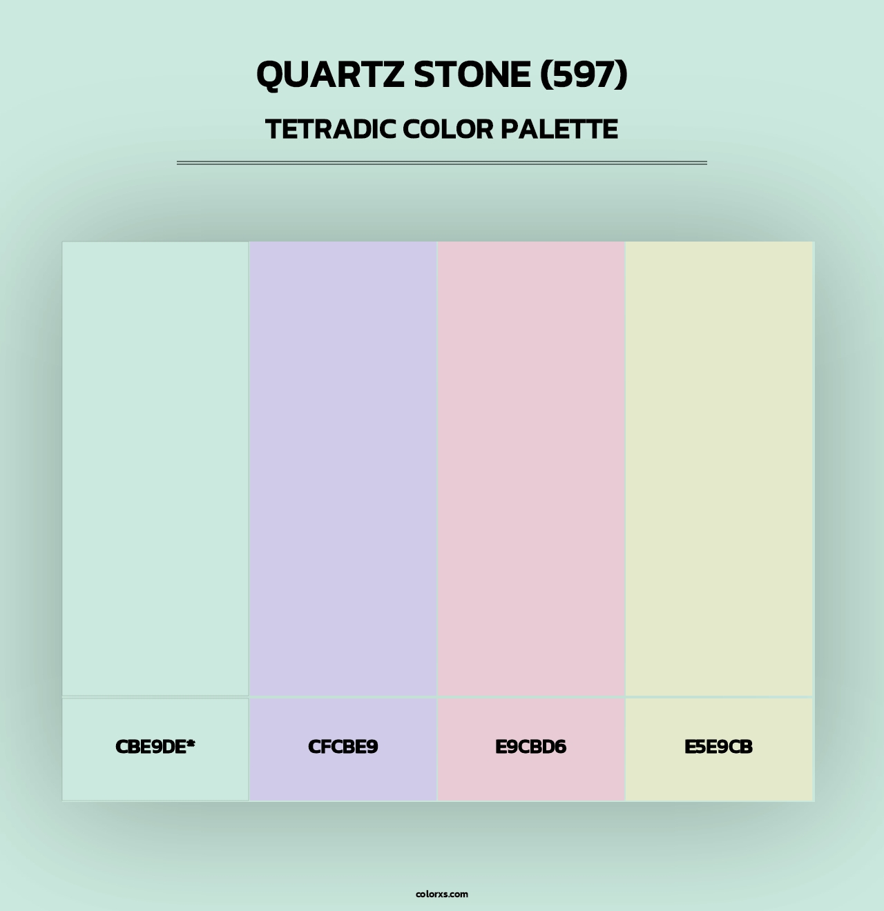 Quartz Stone (597) - Tetradic Color Palette