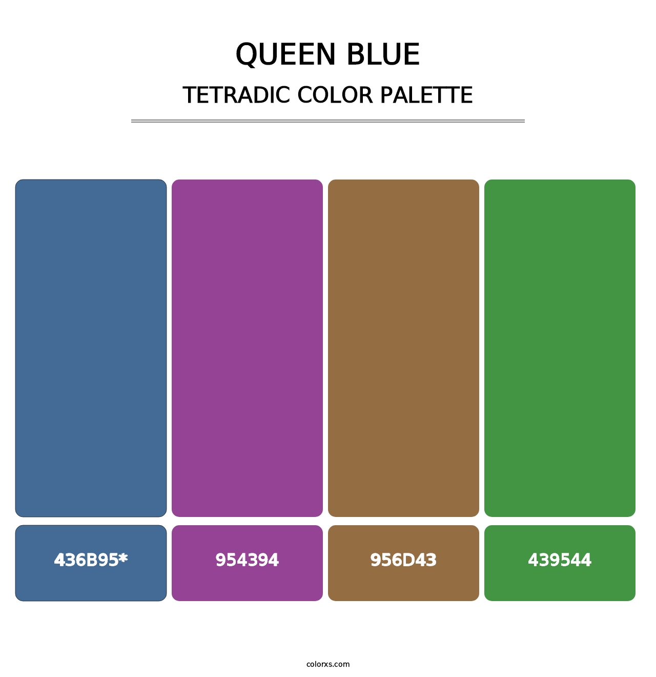Queen Blue - Tetradic Color Palette