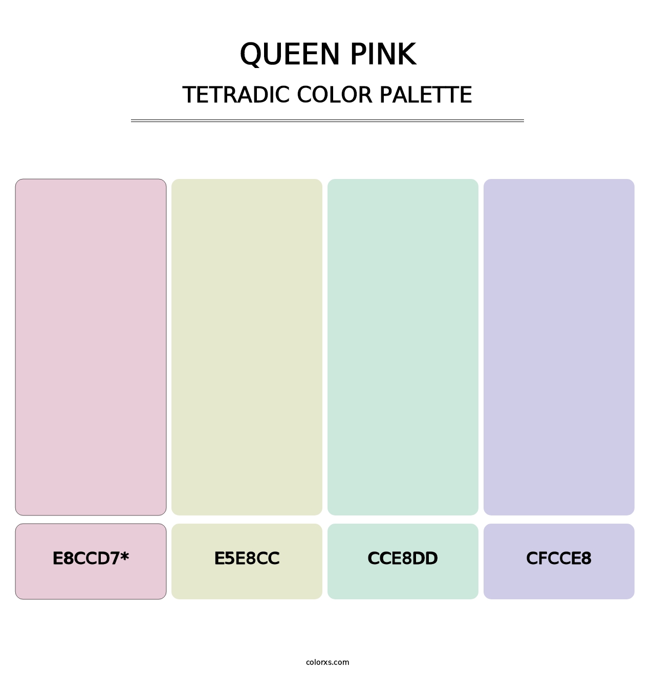 Queen Pink - Tetradic Color Palette