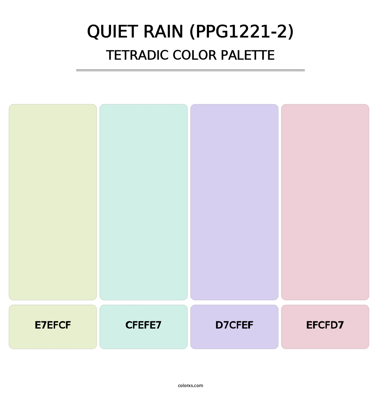 Quiet Rain (PPG1221-2) - Tetradic Color Palette