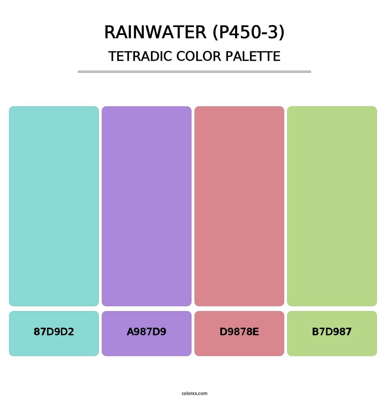 Rainwater (P450-3) - Tetradic Color Palette