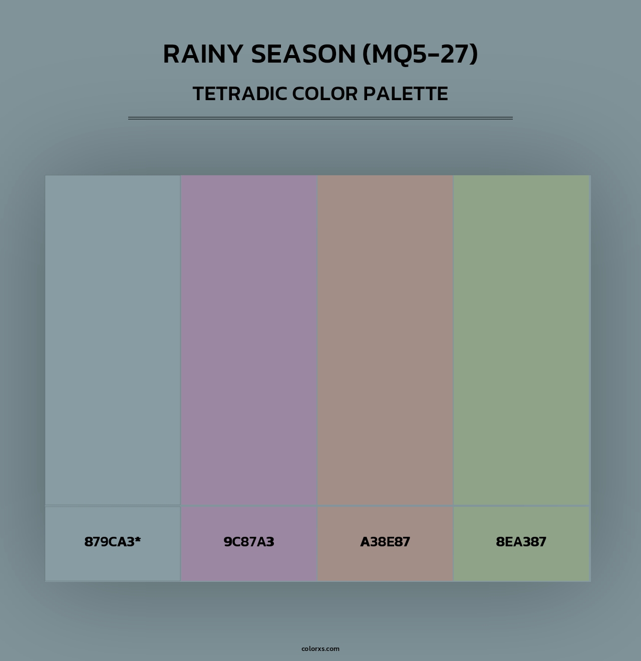 Rainy Season (MQ5-27) - Tetradic Color Palette