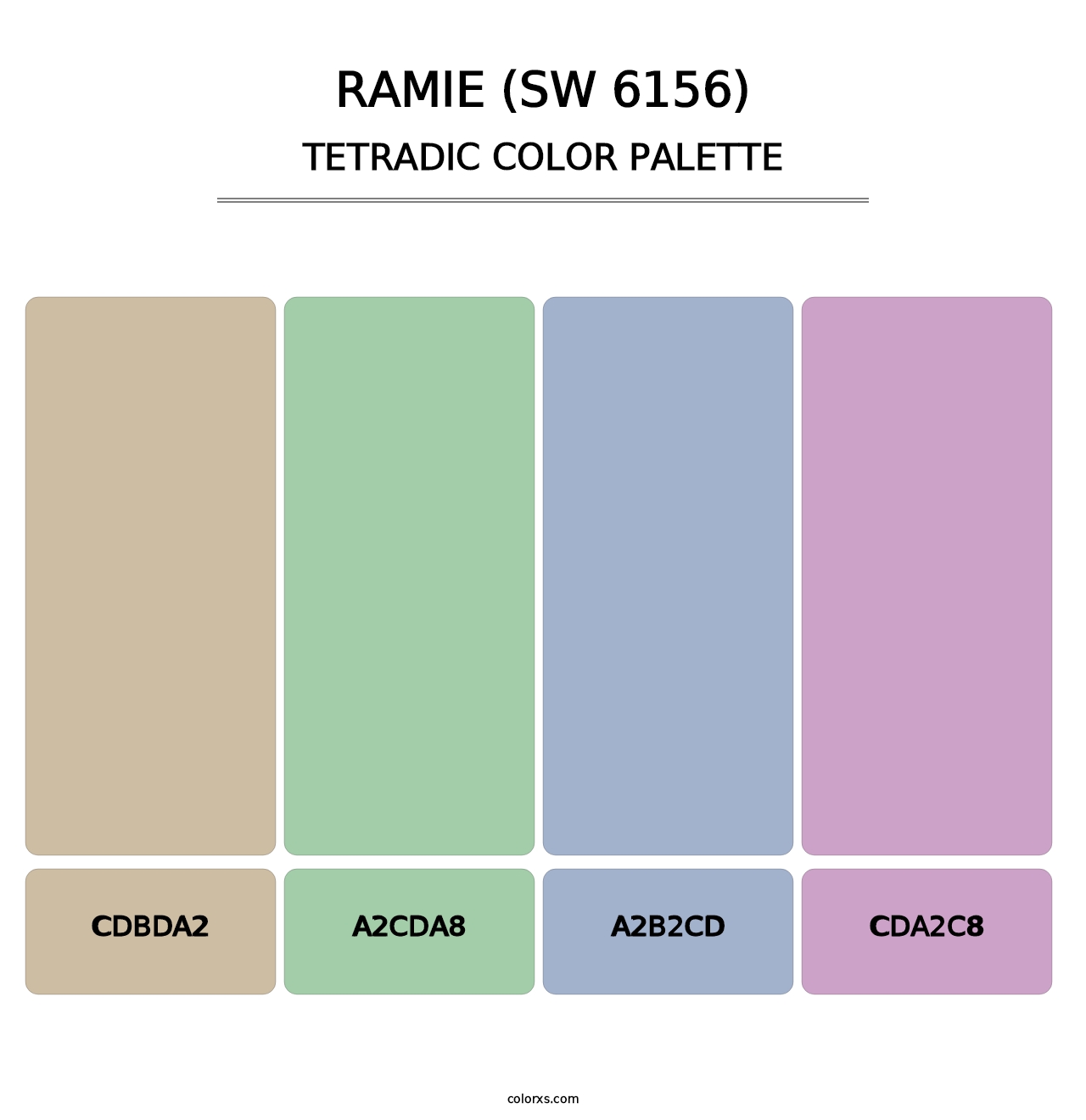 Ramie (SW 6156) - Tetradic Color Palette