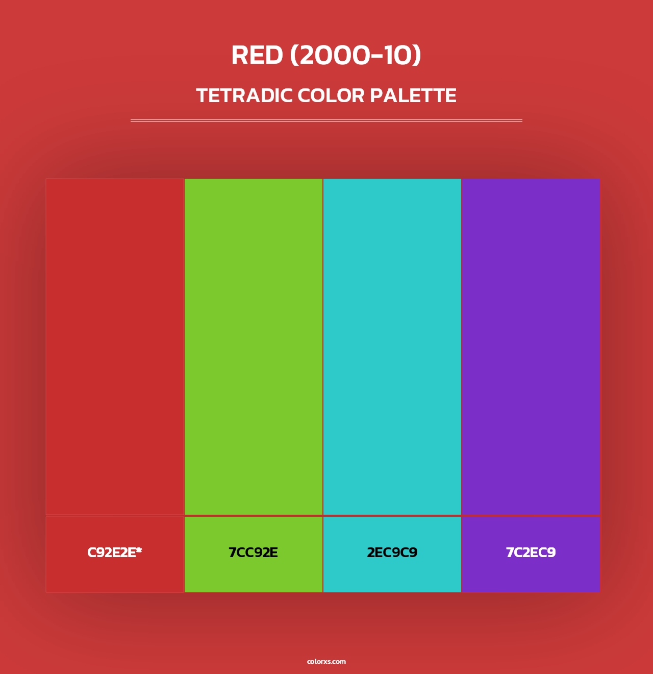 Red (2000-10) - Tetradic Color Palette
