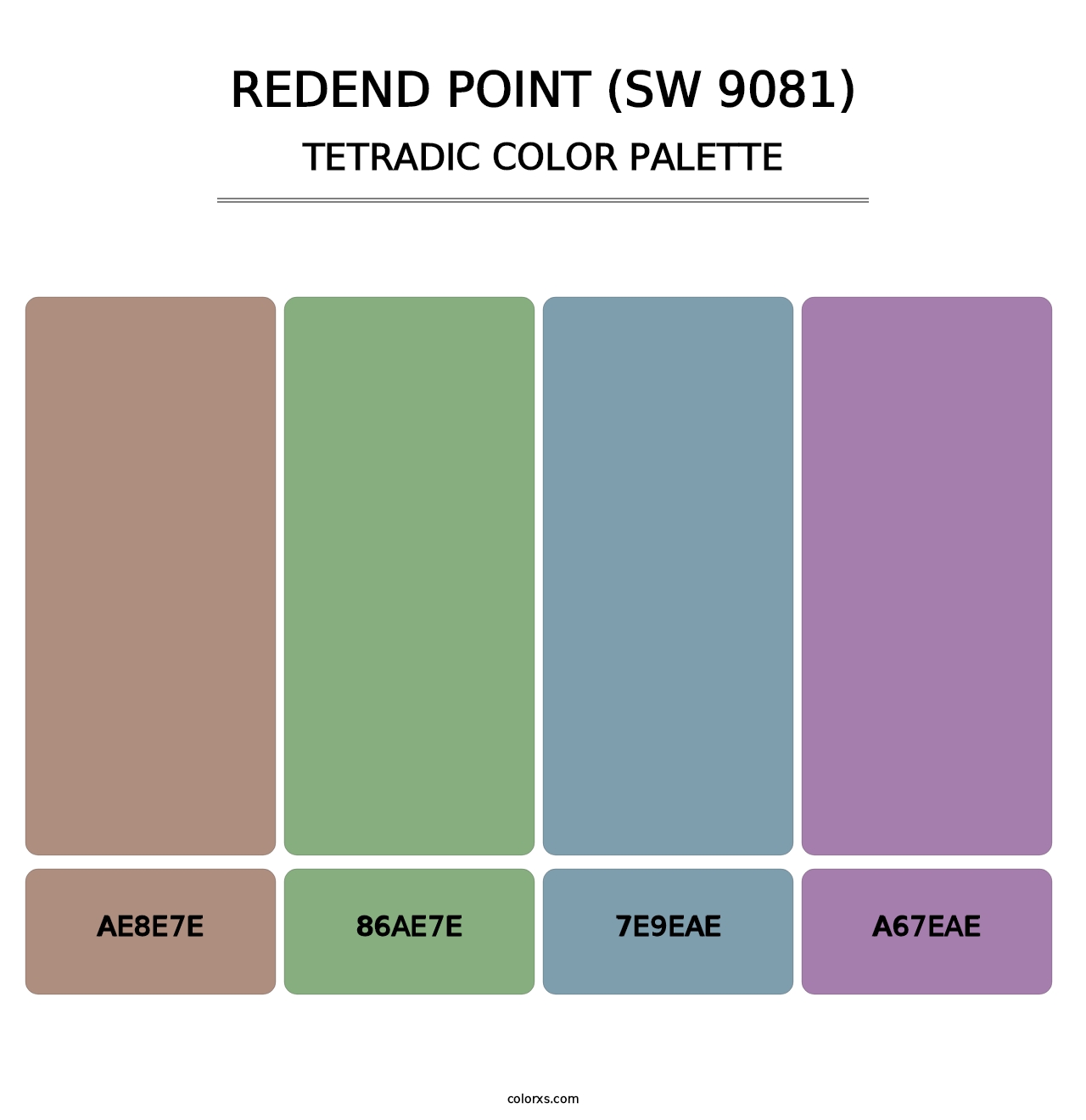Redend Point (SW 9081) - Tetradic Color Palette