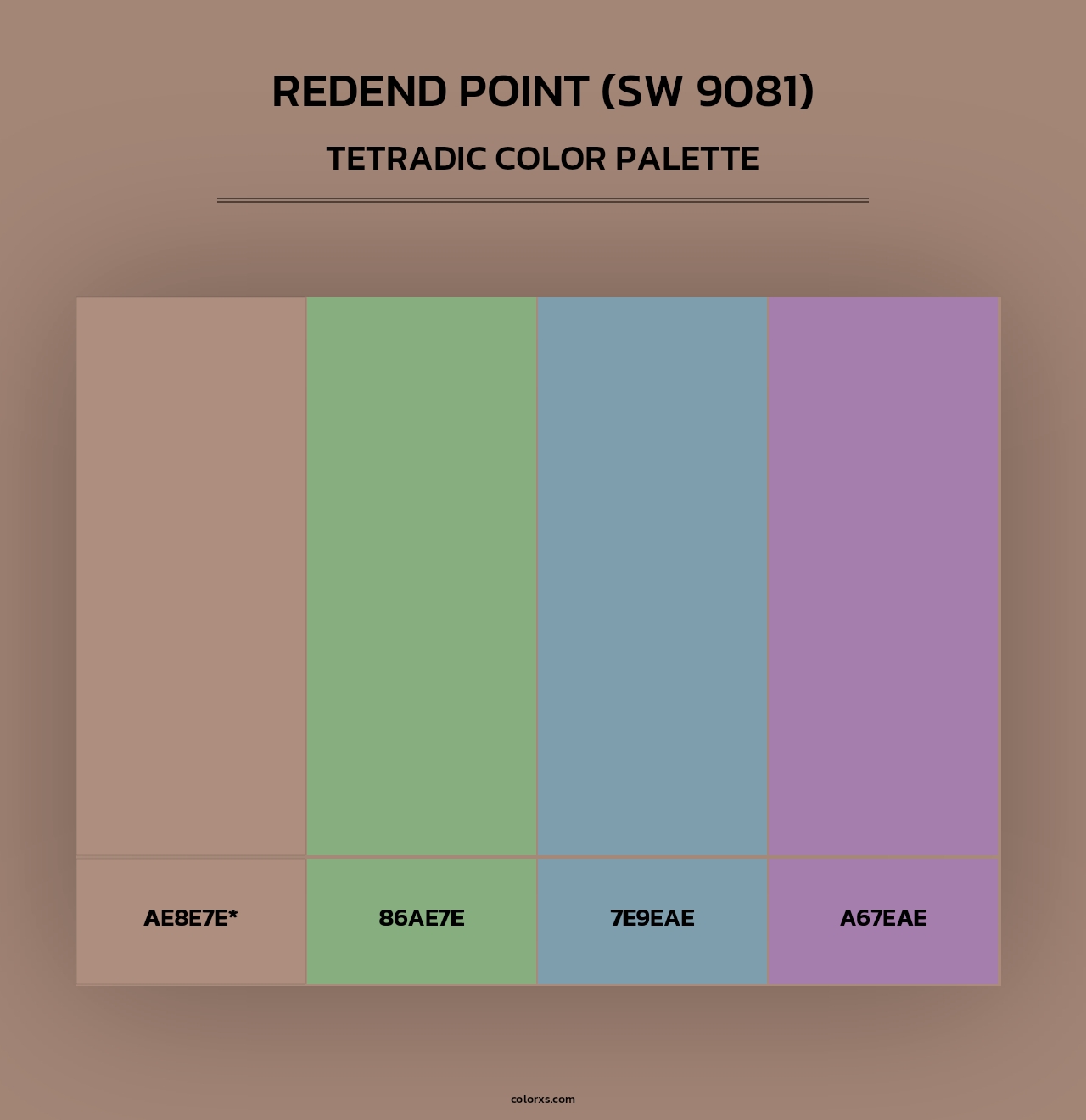Redend Point (SW 9081) - Tetradic Color Palette