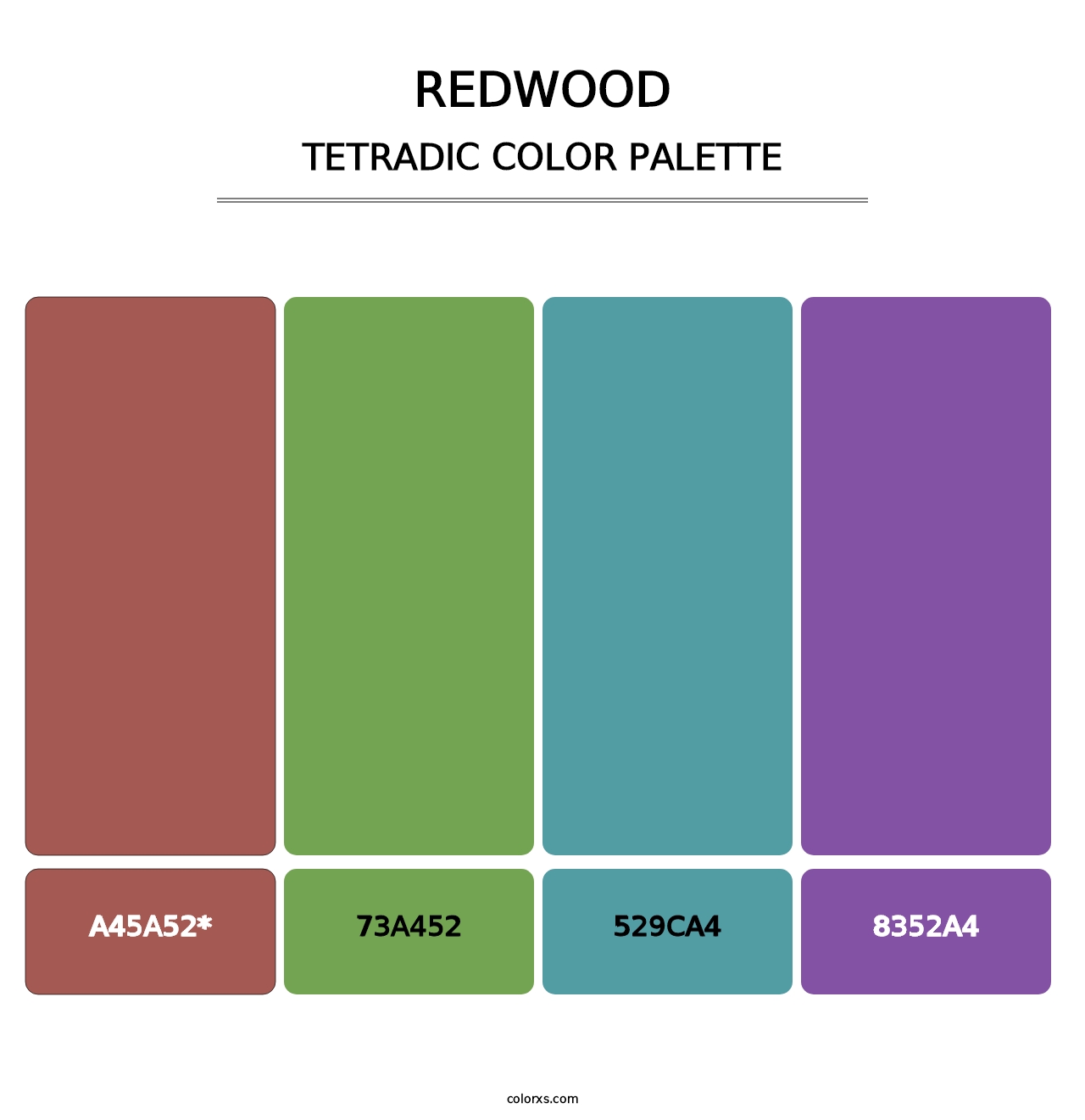 Redwood - Tetradic Color Palette