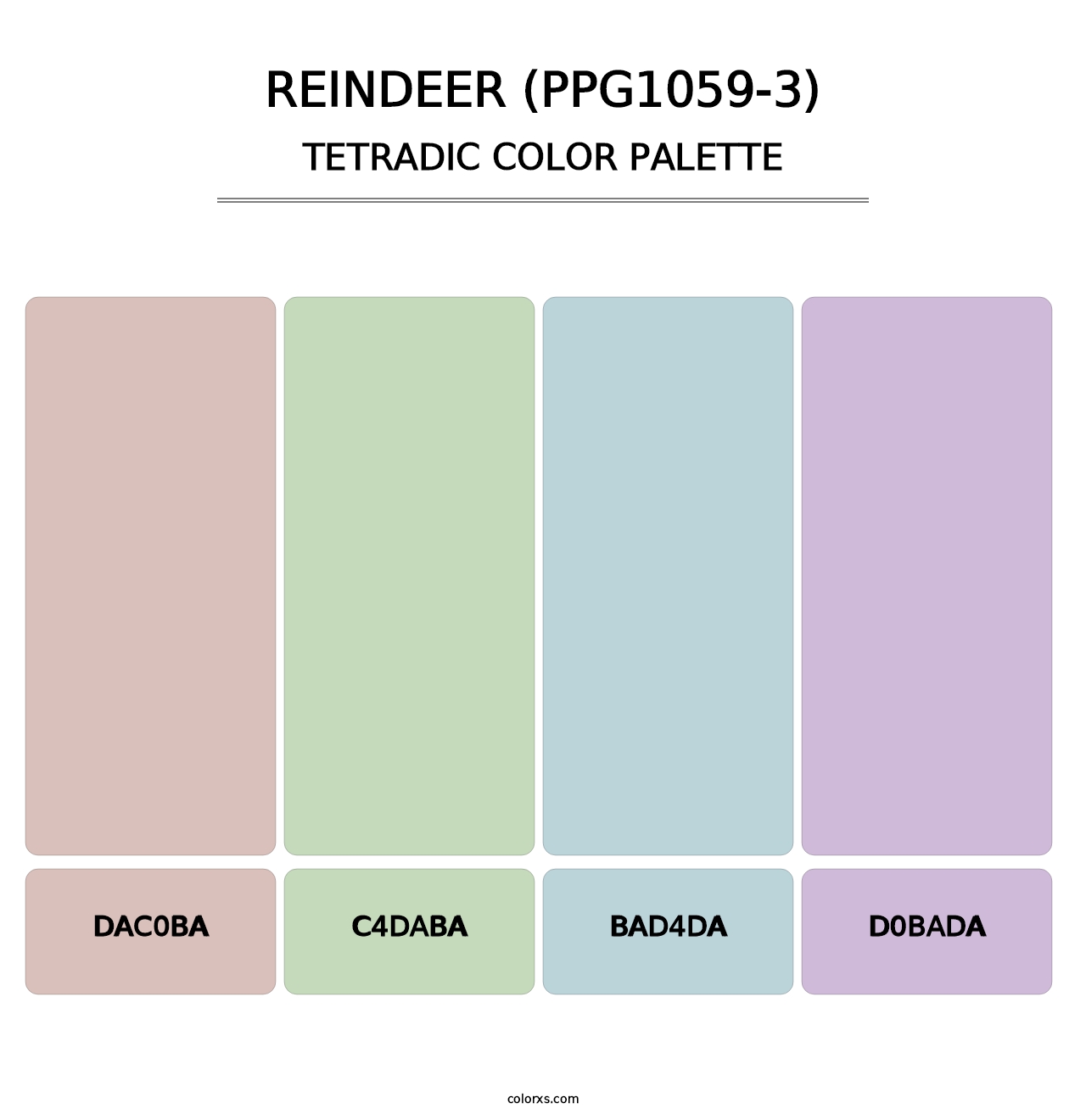 Reindeer (PPG1059-3) - Tetradic Color Palette