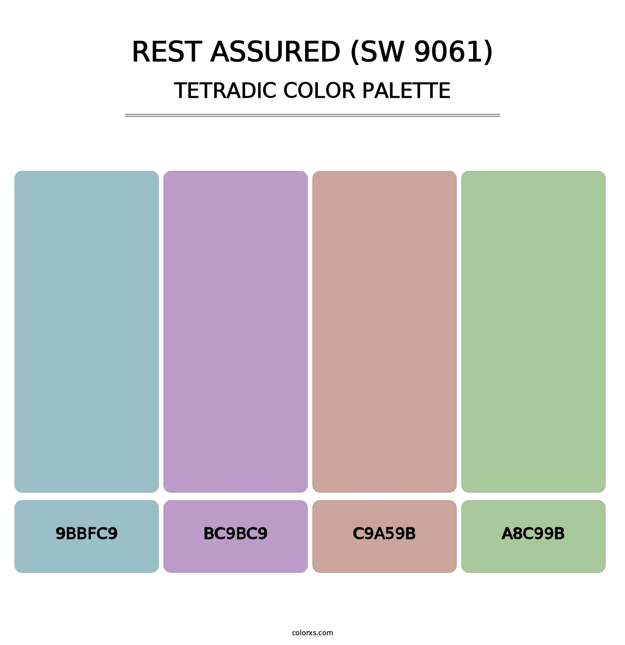 Rest Assured (SW 9061) - Tetradic Color Palette