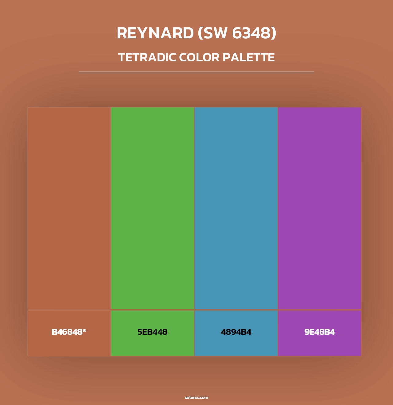 Reynard (SW 6348) - Tetradic Color Palette