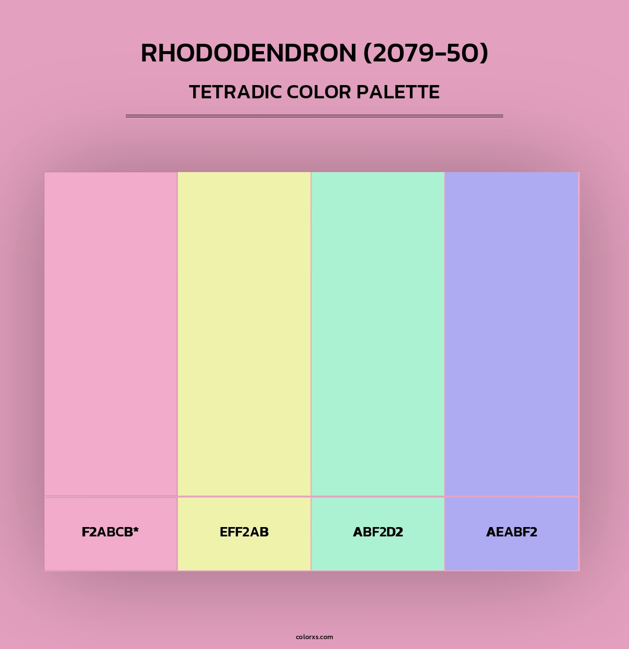 Rhododendron (2079-50) - Tetradic Color Palette