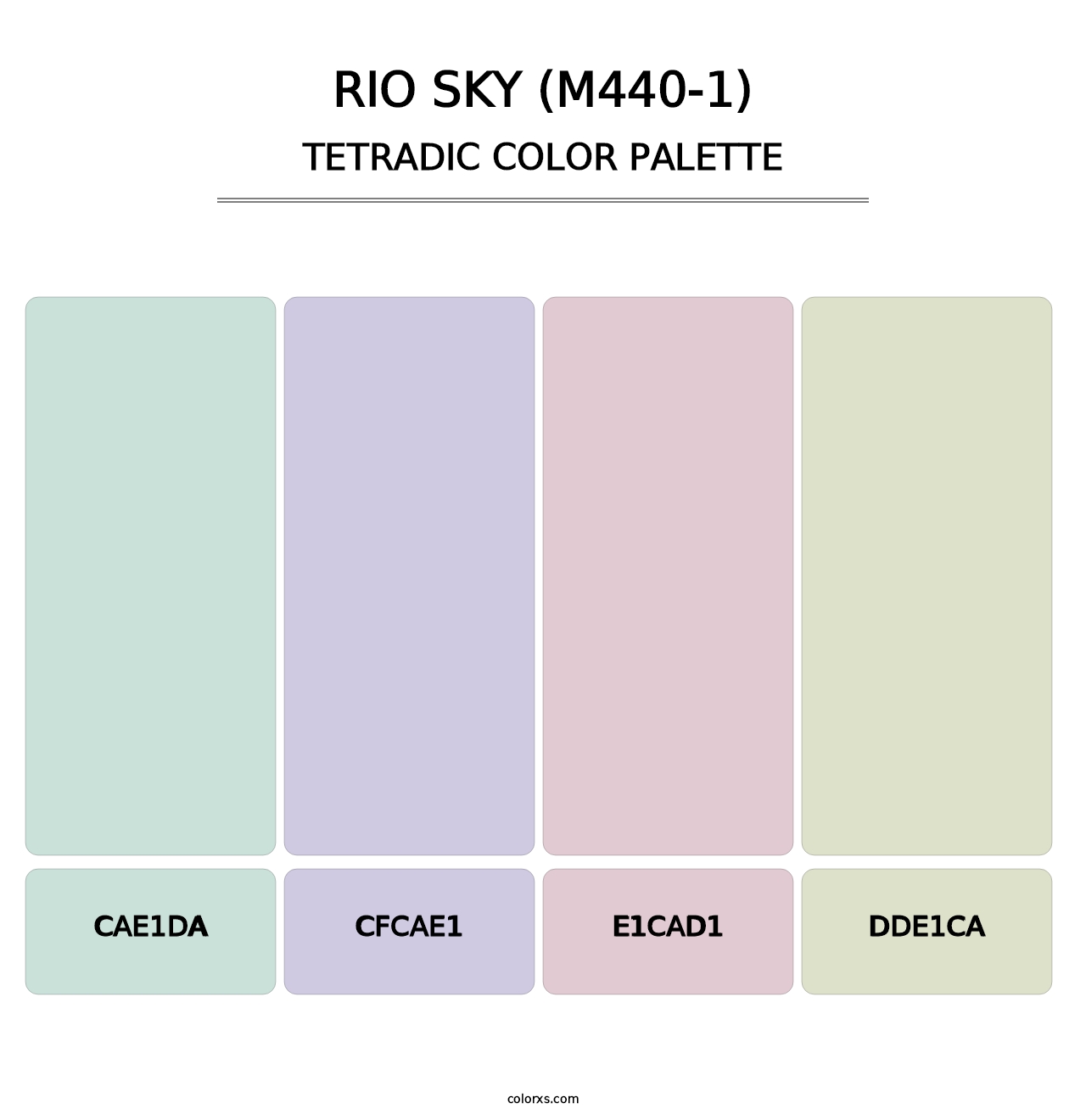 Rio Sky (M440-1) - Tetradic Color Palette