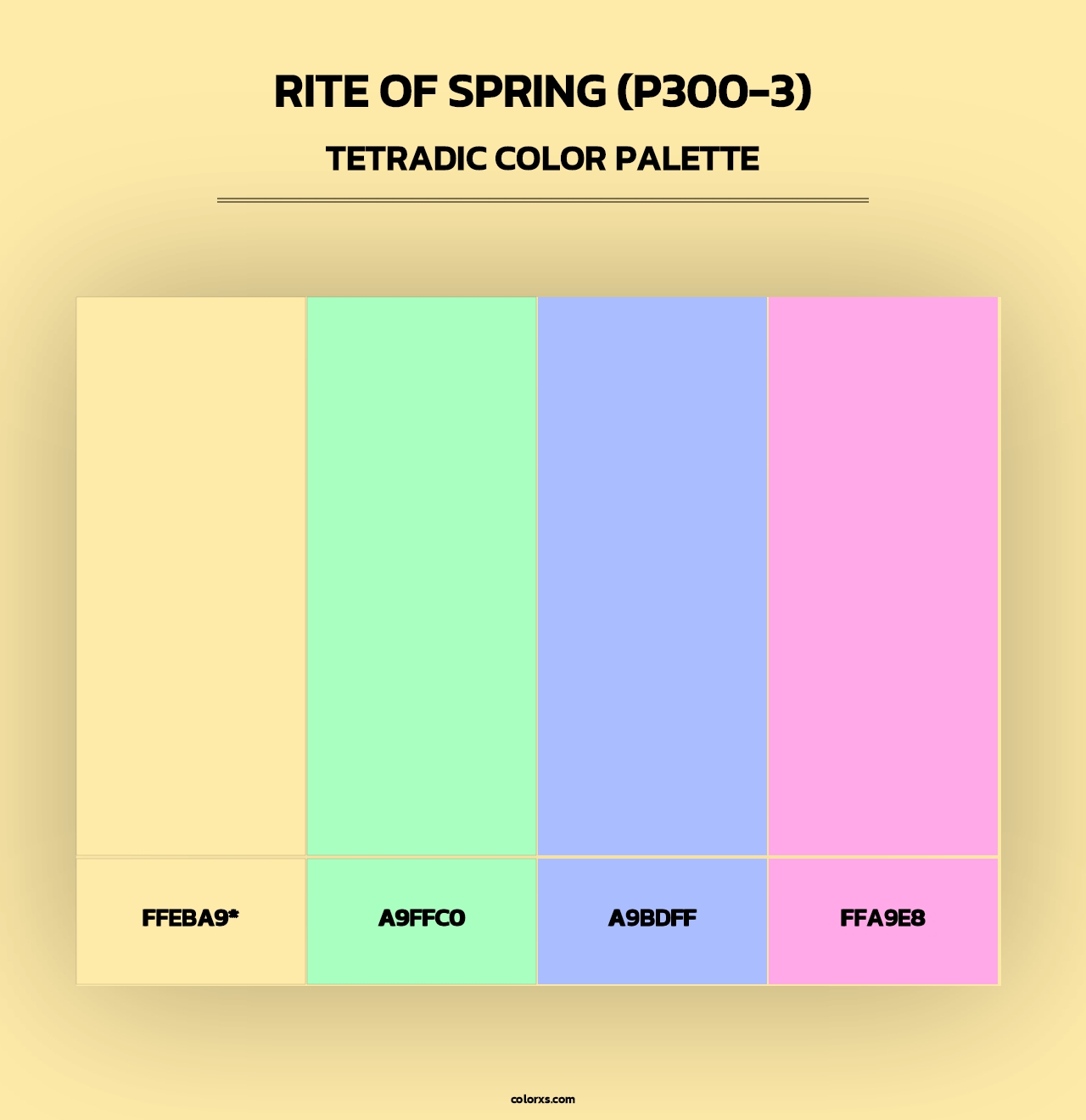 Rite Of Spring (P300-3) - Tetradic Color Palette