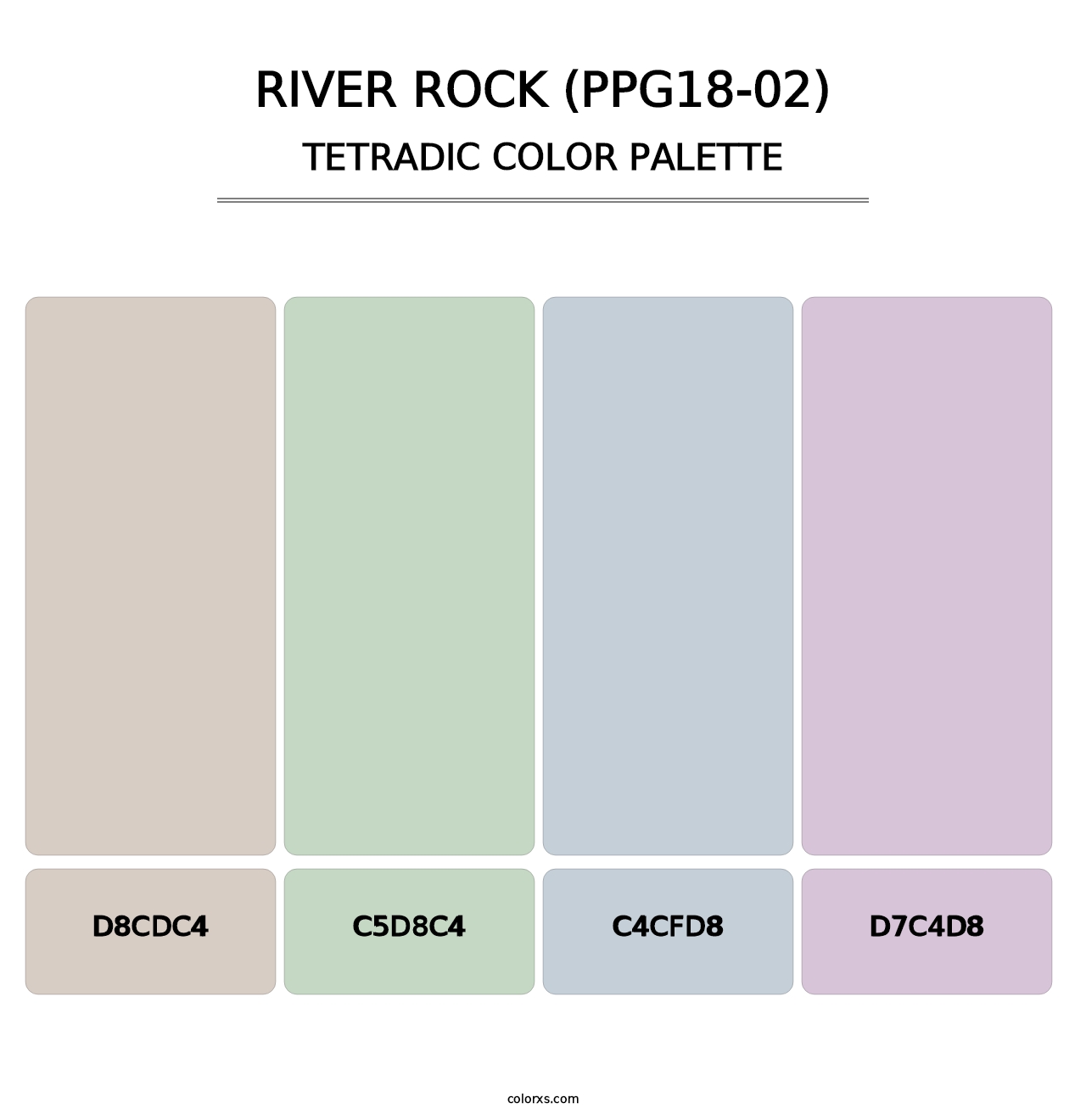 River Rock (PPG18-02) - Tetradic Color Palette