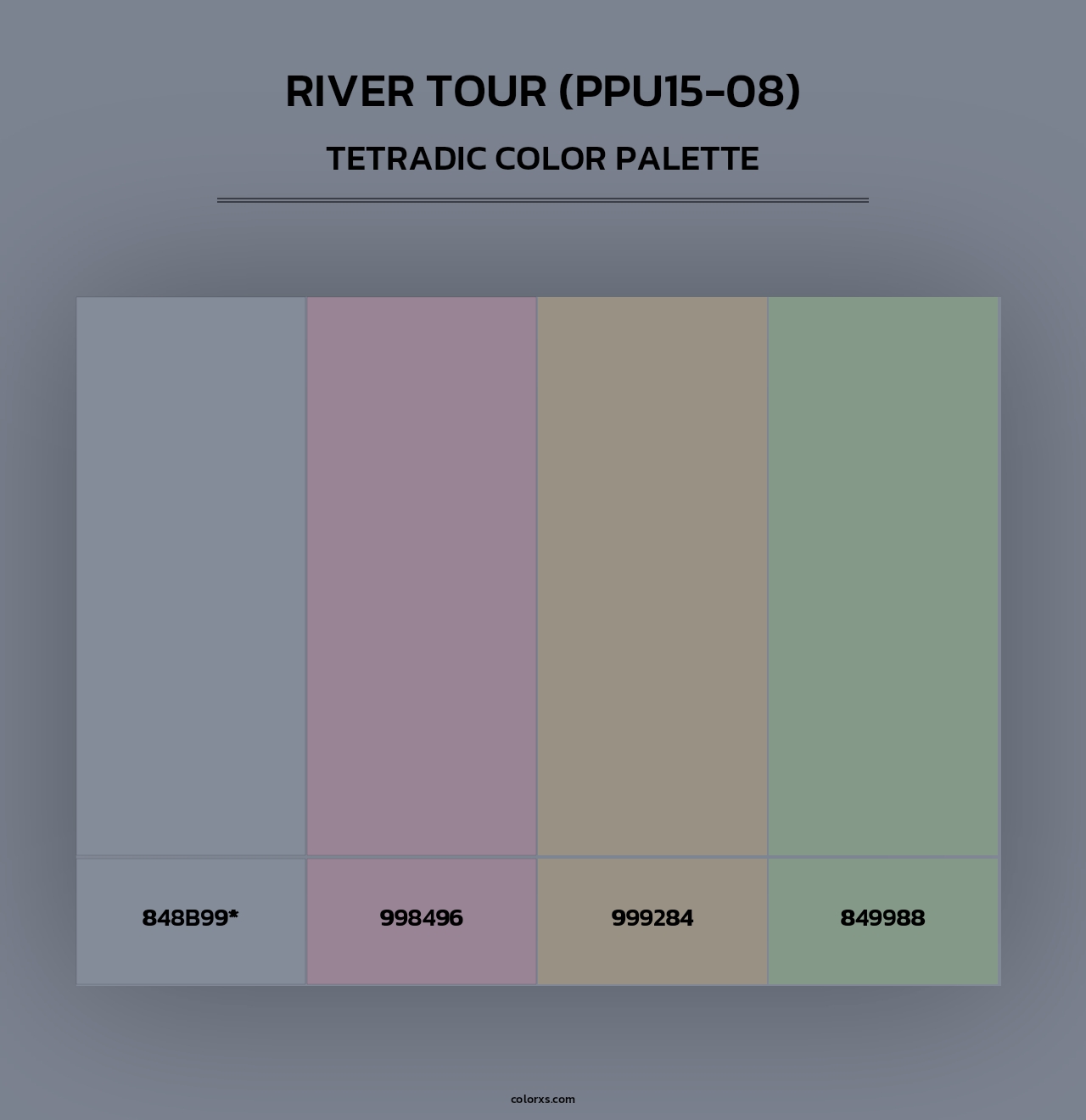 River Tour (PPU15-08) - Tetradic Color Palette