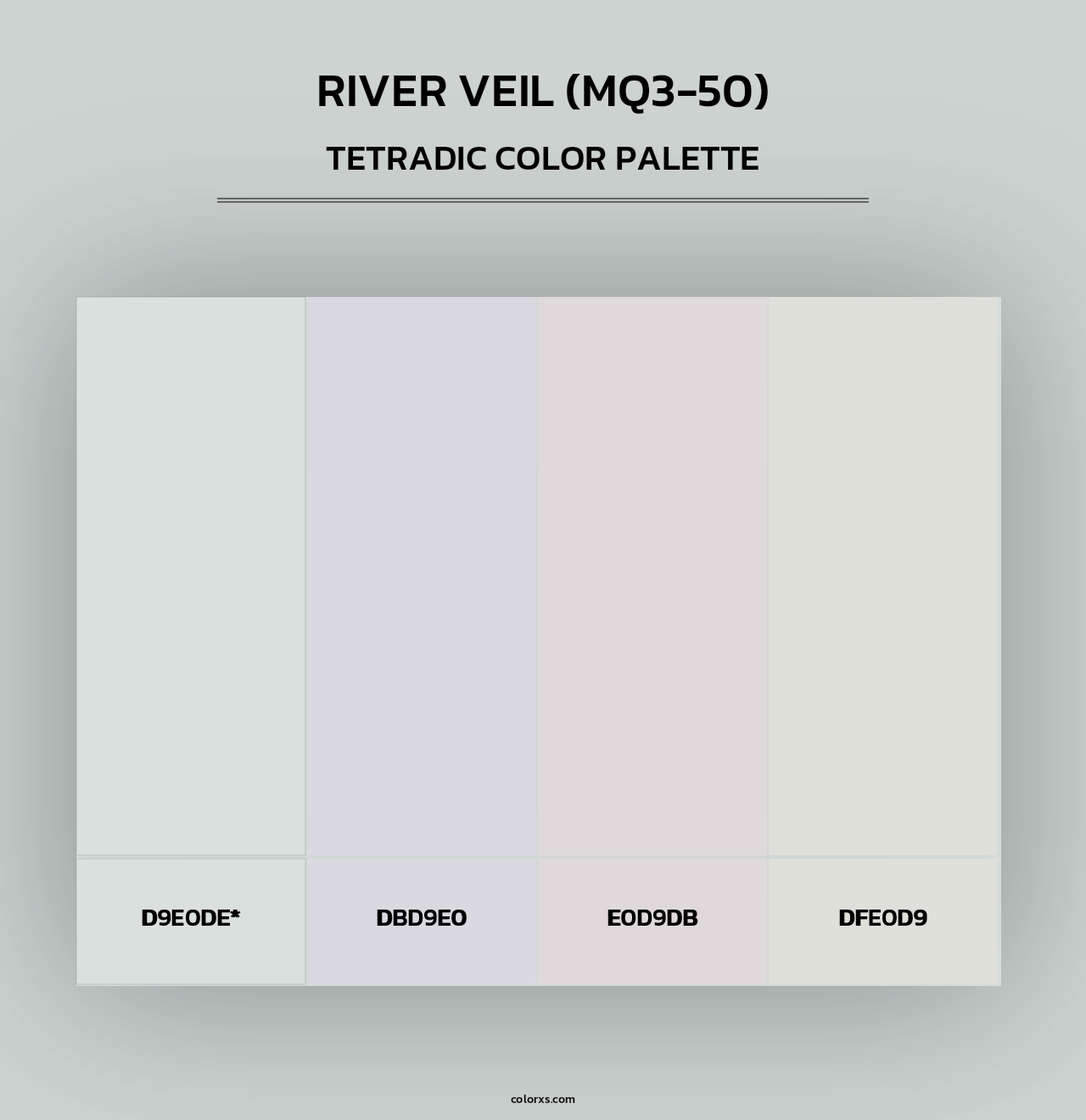 River Veil (MQ3-50) - Tetradic Color Palette