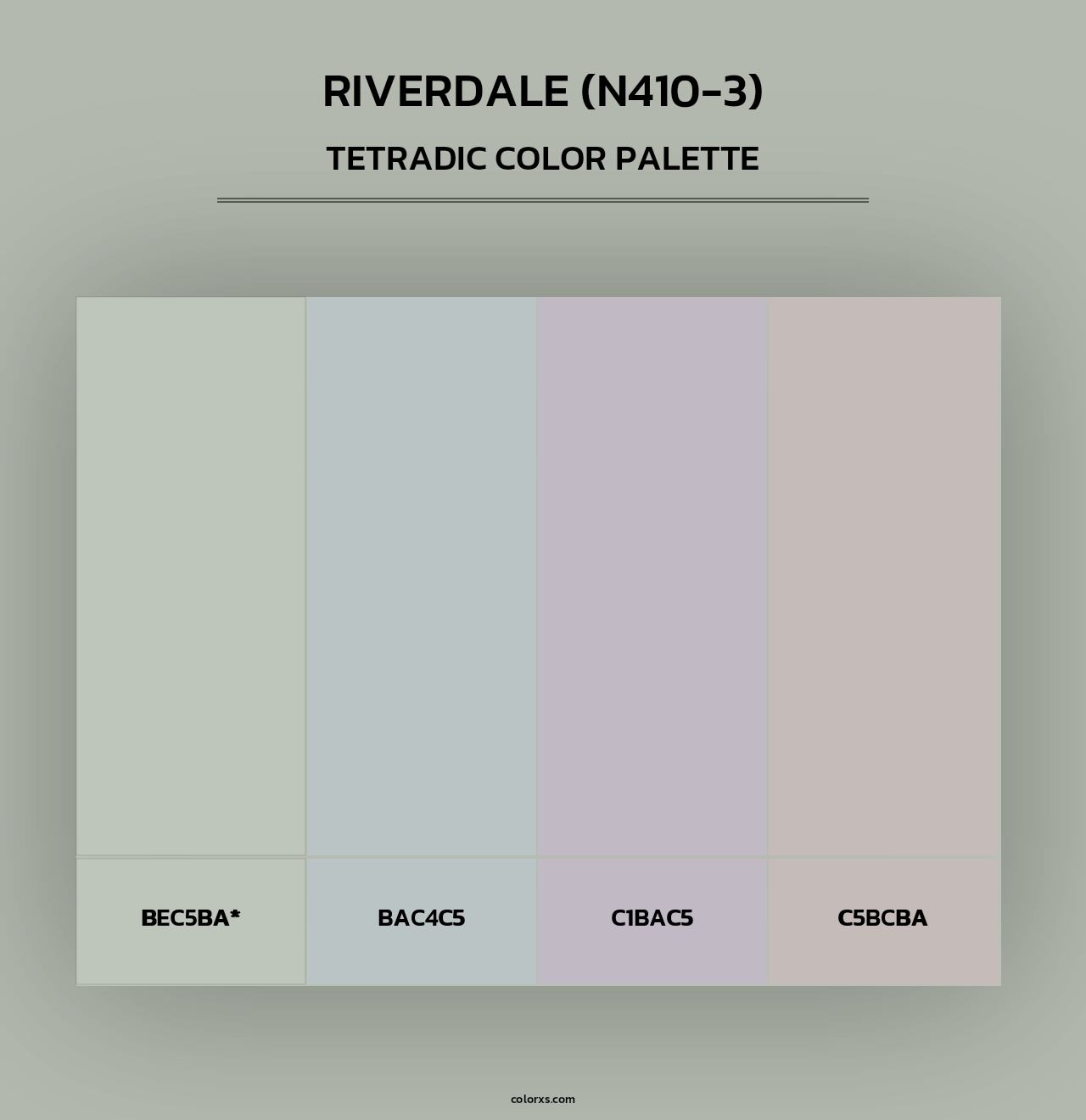 Riverdale (N410-3) - Tetradic Color Palette